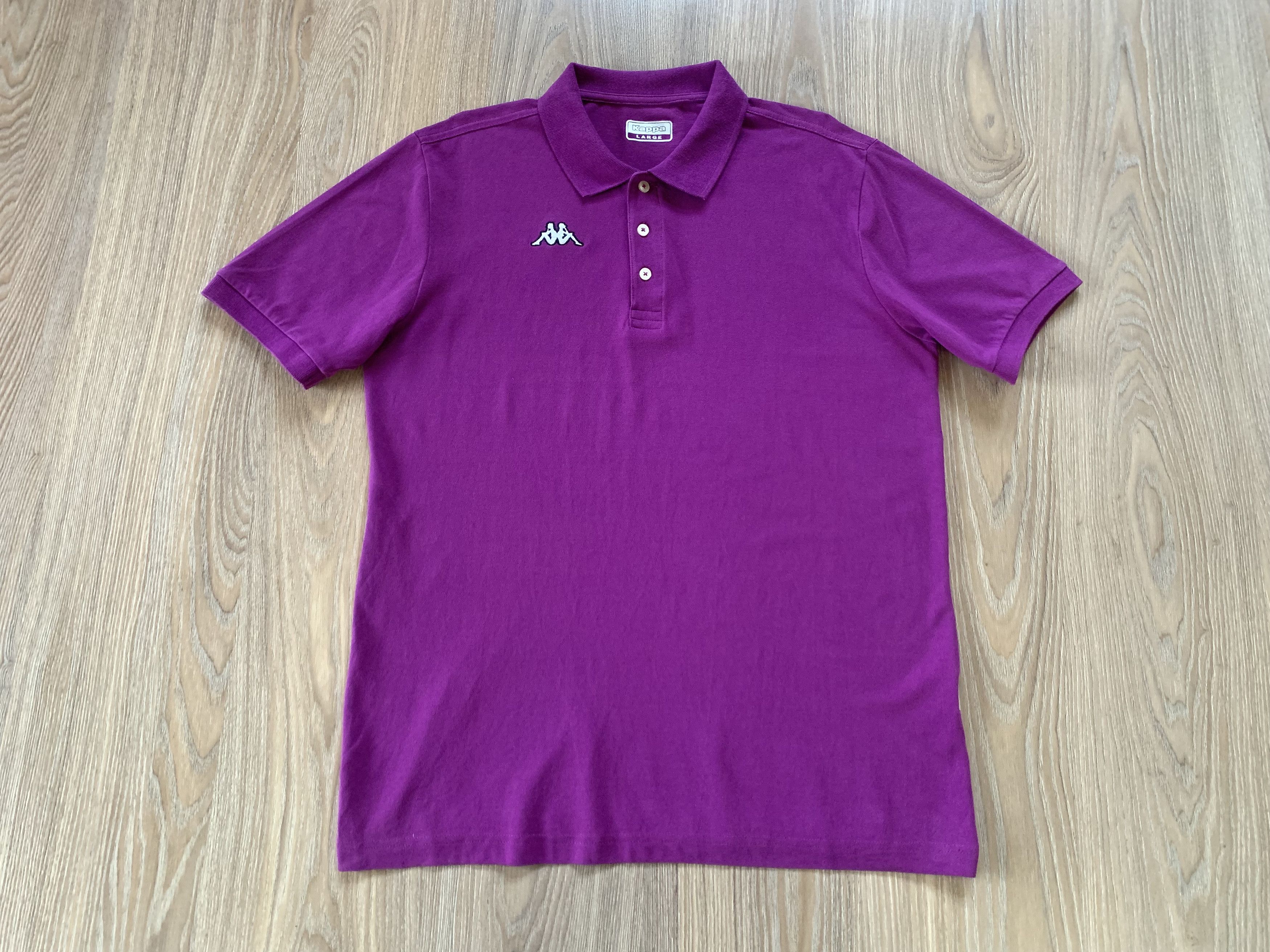 Kappa Vintage Kappa Purple Cotton Polo T-Shirt Size US L / EU 52-54 / 3 - 2 Thumbnail