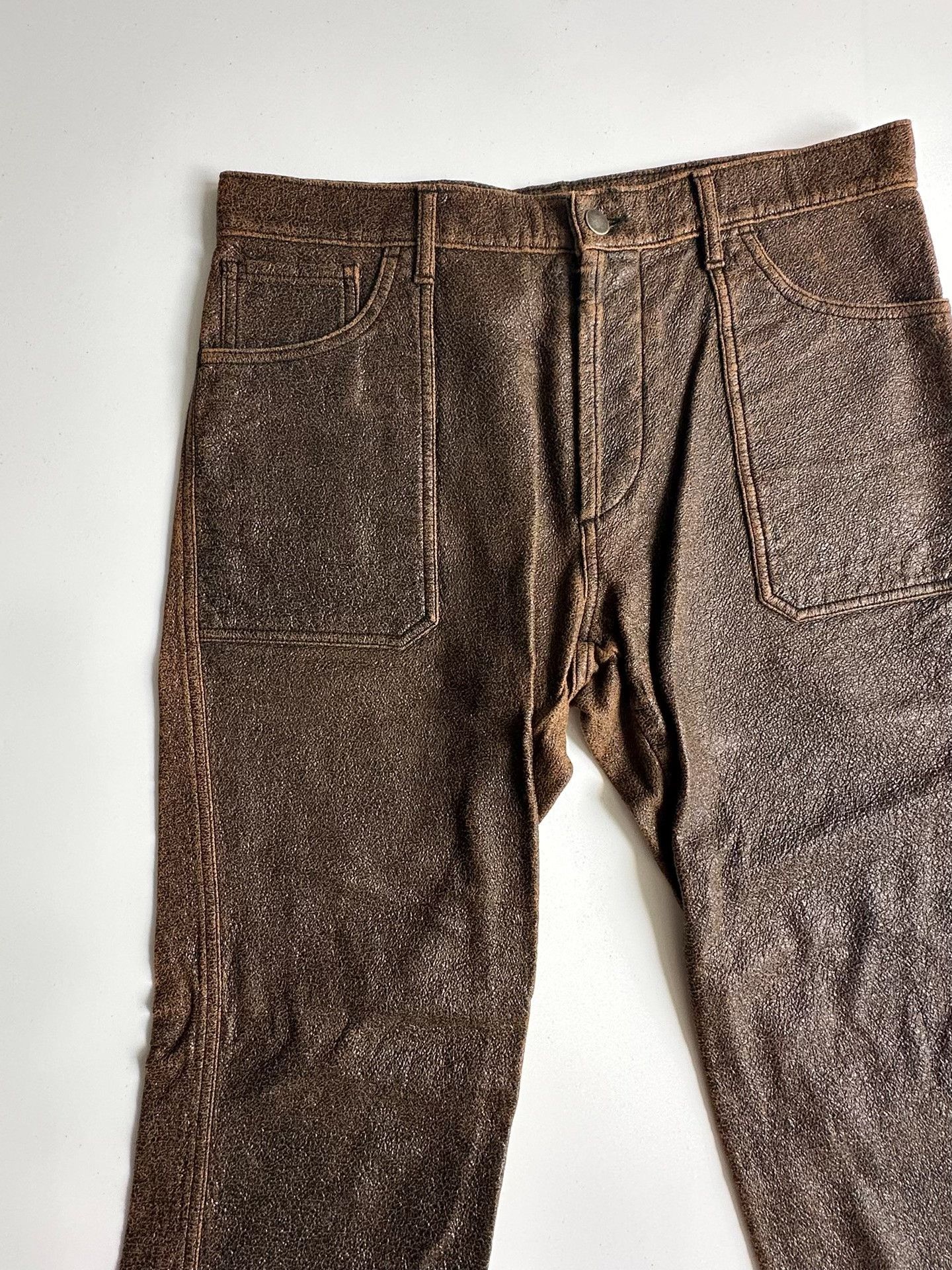Maison Margiela Maison Margiela Ori.Batch Wax-coated 7/10 pants| Size US 30 / EU 46 - 2 Thumbnail
