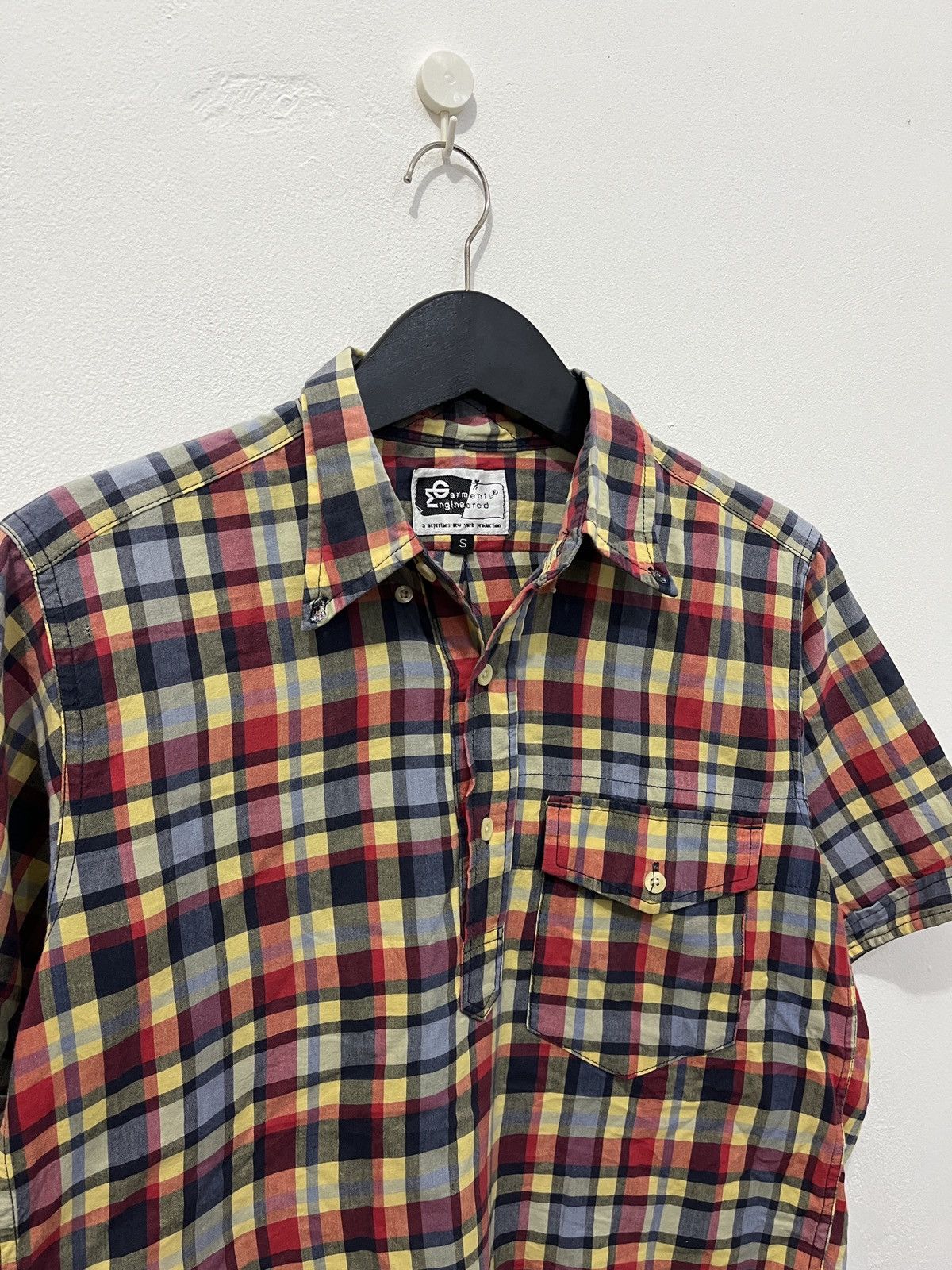 Engineered Garments Engineered Garments Nephentes Plaid Half button up shirt Size US S / EU 44-46 / 1 - 3 Thumbnail