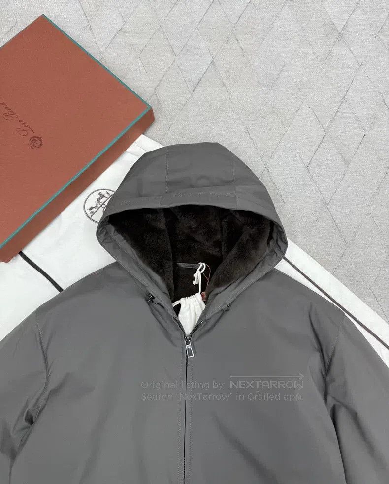 Loro Piana Loro Piana Men's fur hooded Bomber jacket with Strom Syste Size US M / EU 48-50 / 2 - 2 Thumbnail
