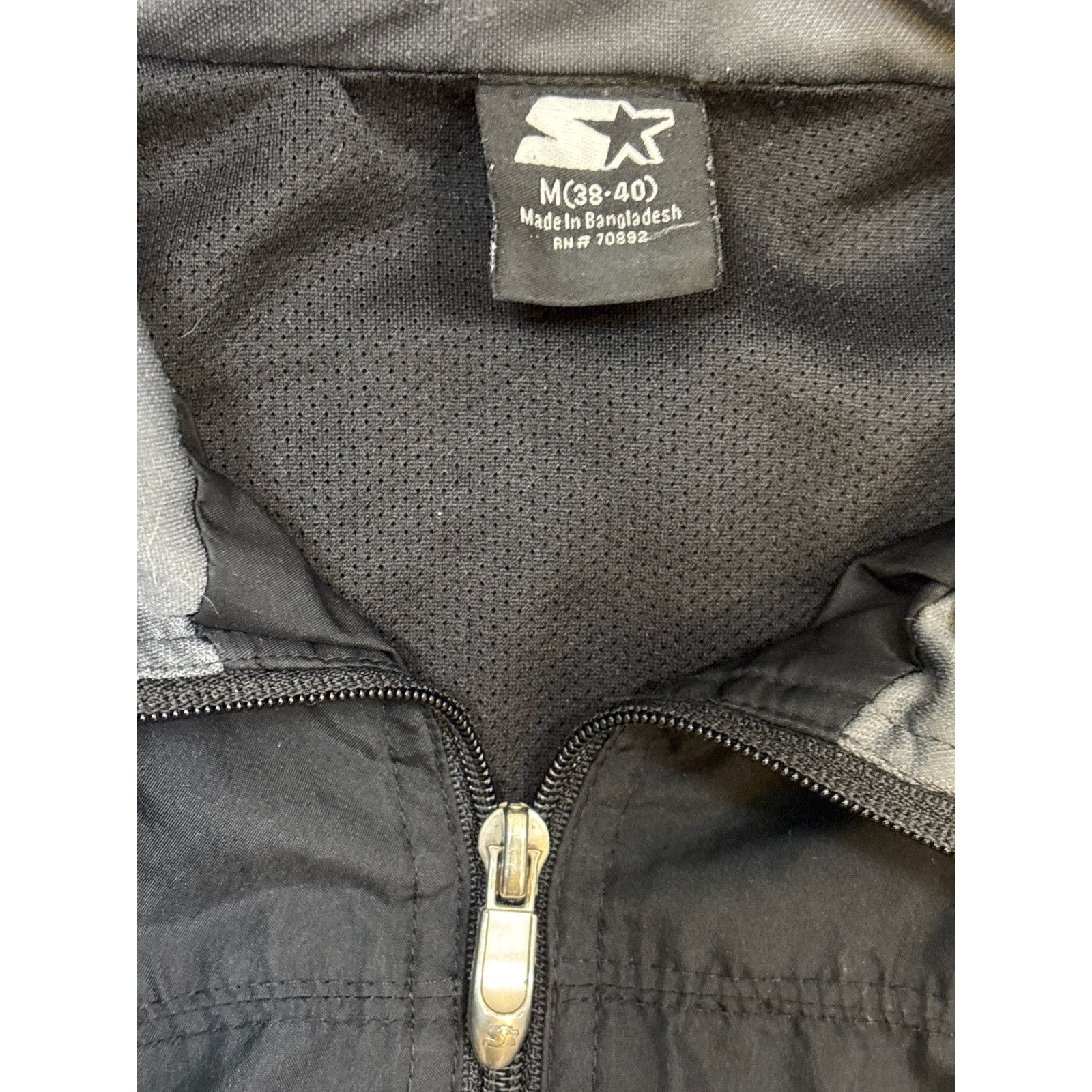 Starter Starter Track Jacket Mens Medium Black Full Zip Windbreaker Size US M / EU 48-50 / 2 - 3 Thumbnail