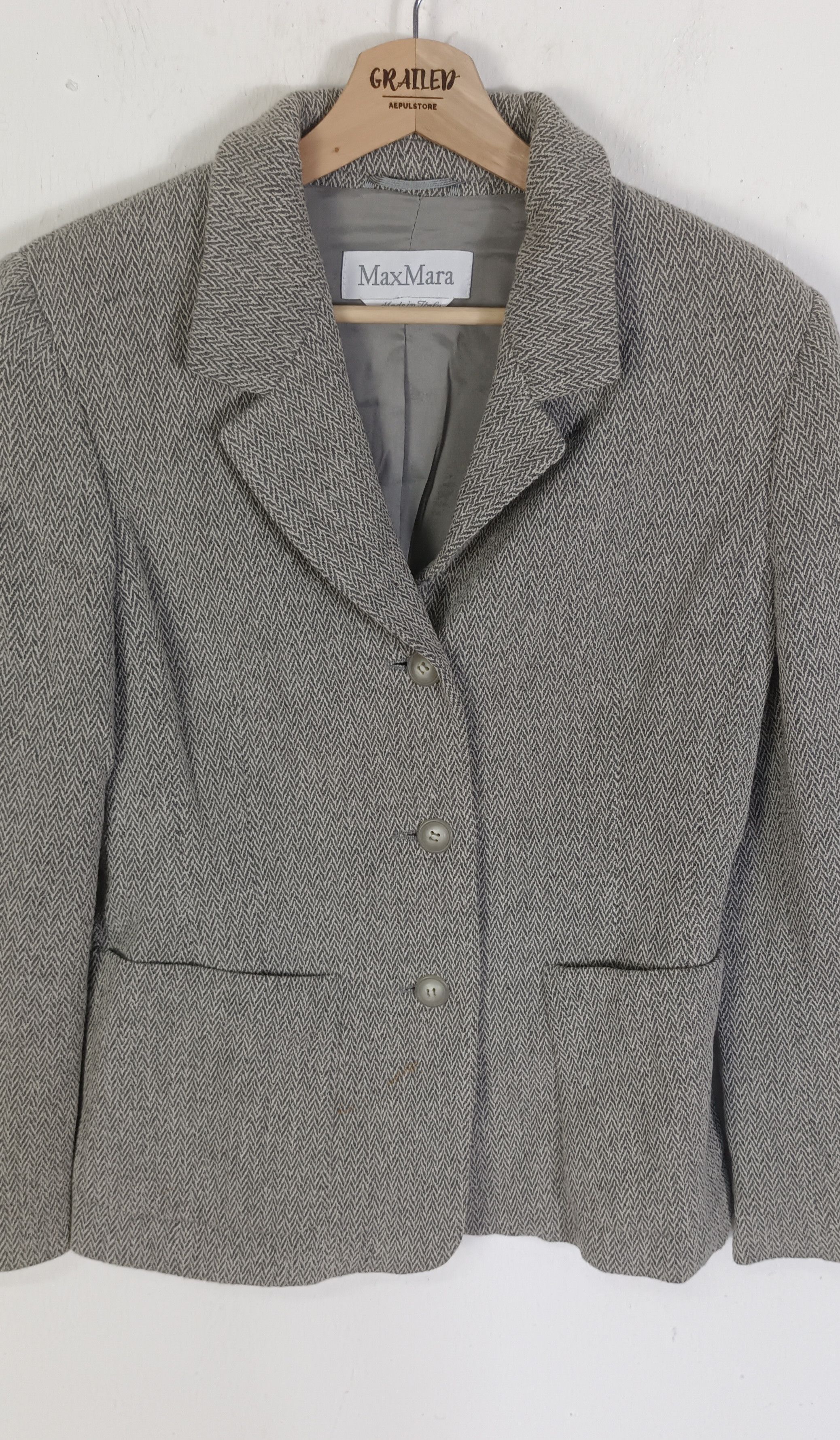 Max Mara Max Mara Womens Woll Coat Jacket Size S / US 4 / IT 40 - 3 Thumbnail
