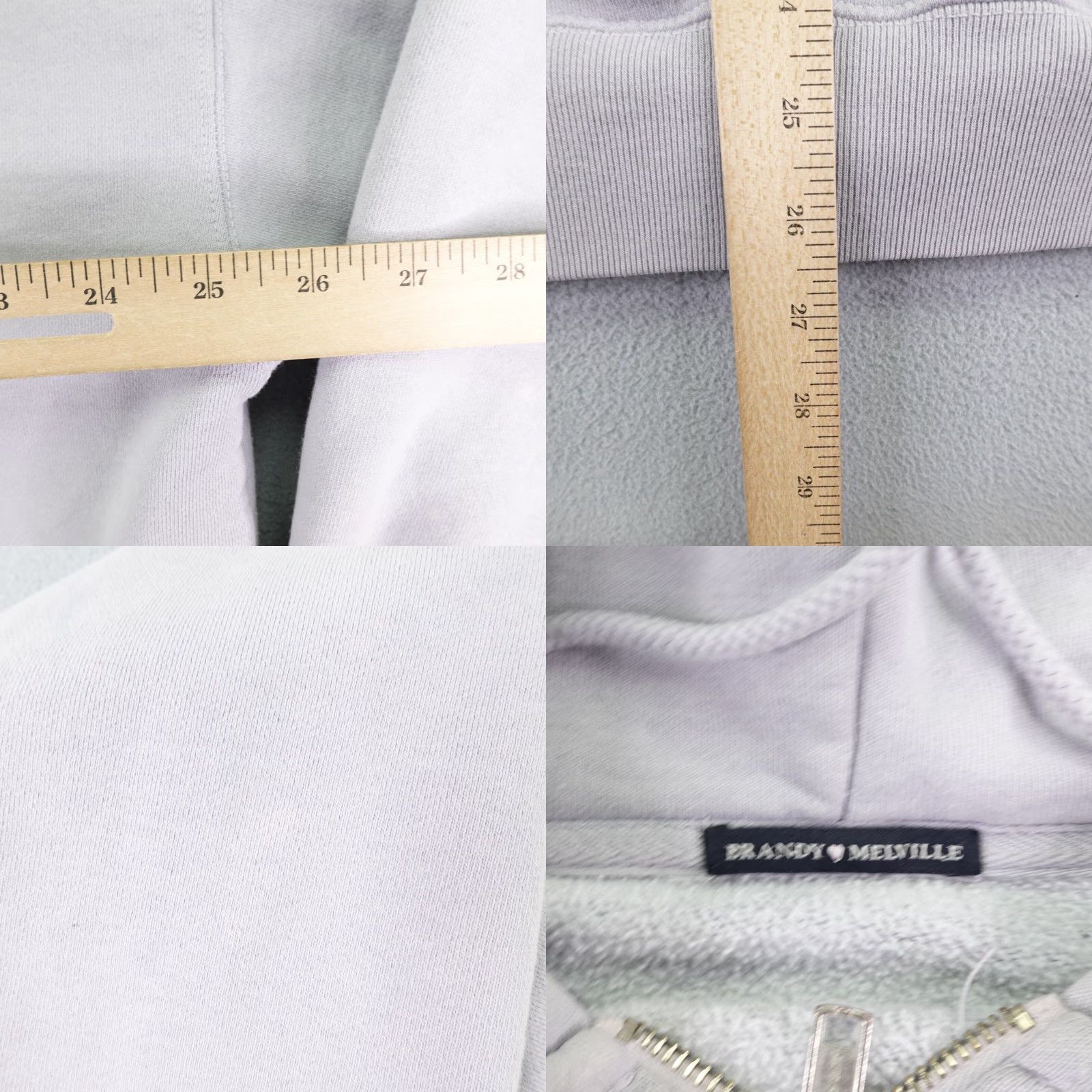 Brandy Melville VINTAGE Brandy Melville Hoodie Women Oversized Purple Zip Up Sweatshirt Sweater Jacket ^ Size ONE SIZE - 8 Thumbnail