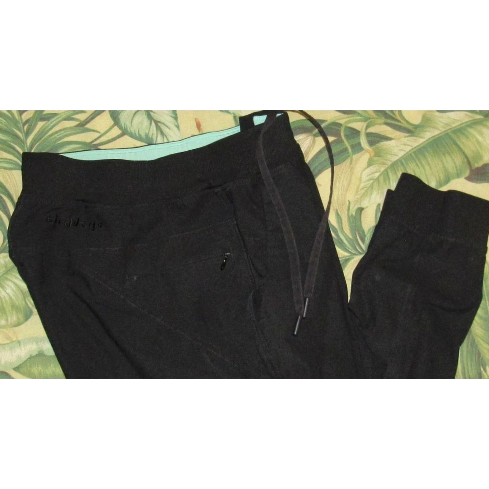 Vintage BIRDDOGS Black Lined Jogger Pants Large Mens Size US 33 - 2 Thumbnail