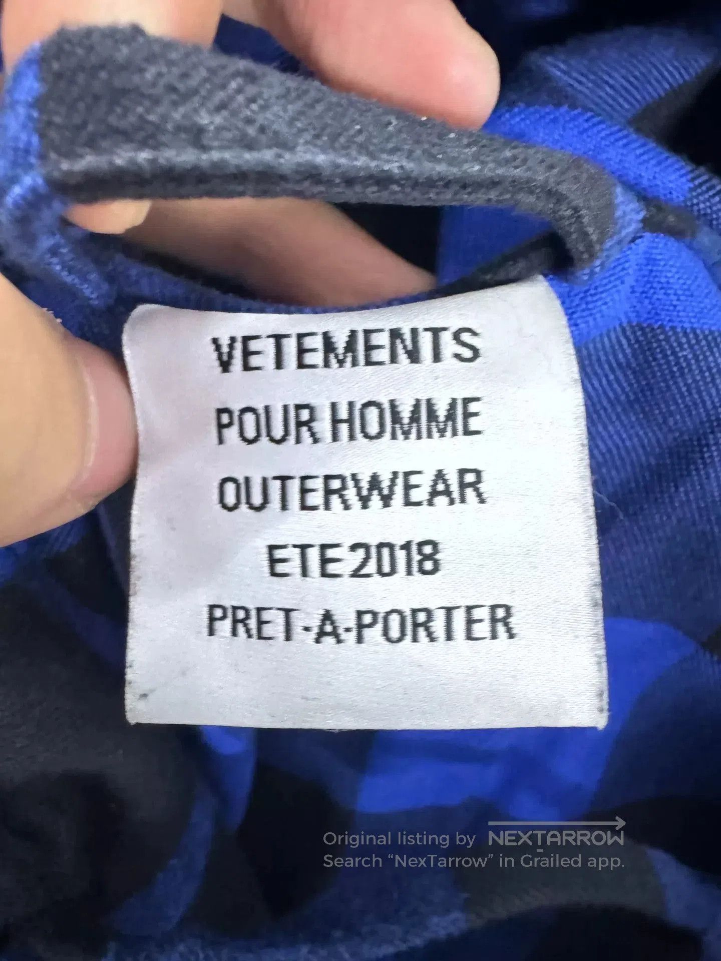 Vetements Vetements 18SS Bathrobe in Blue. Size US M / EU 48-50 / 2 - 5 Thumbnail