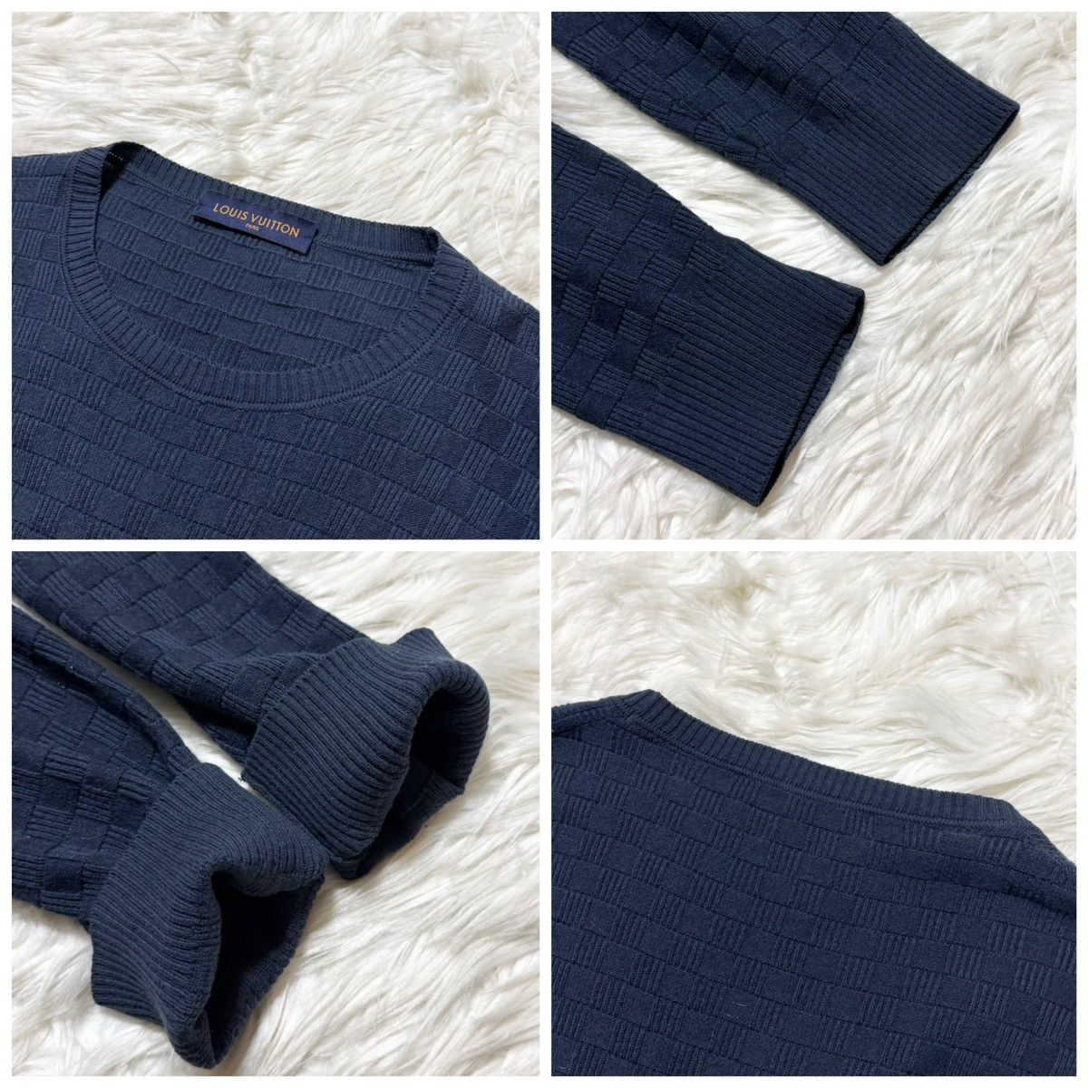 Louis Vuitton Authentic Louis Vuitton Damier Knit Sweater Size US S / EU 44-46 / 1 - 3 Thumbnail