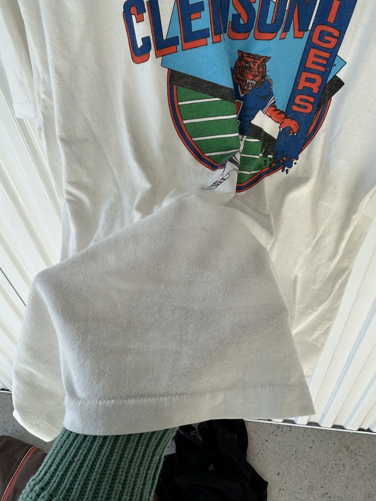 Vintage Vintage 90s Clemson Tigers Football Graphic Tee Size US XL / EU 56 / 4 - 7 Thumbnail