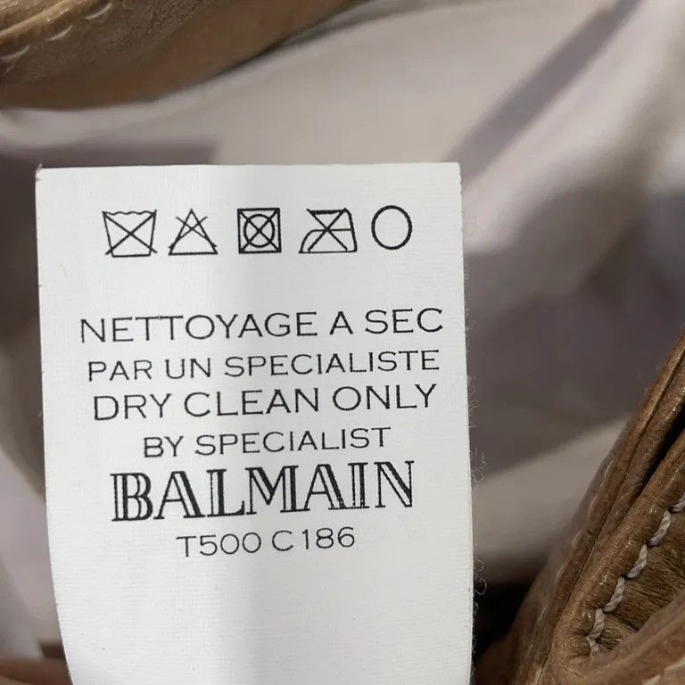 Balmain F/W13 Lambskin Leather Biker Pants by Oliver Rousting Size US 36 / EU 52 - 5 Thumbnail