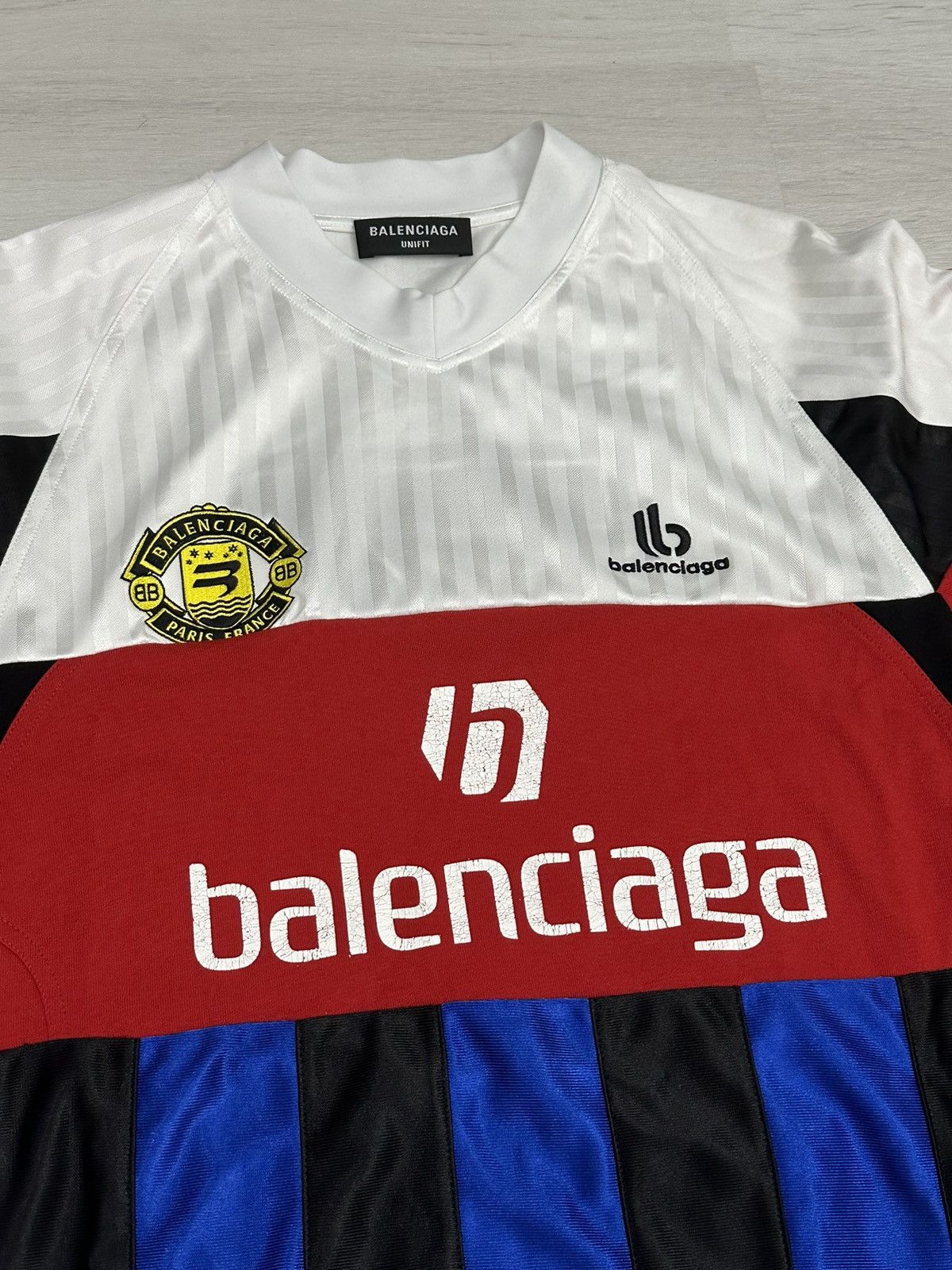 Balenciaga *RARE* Pieced Soccer Jersey | Grailed