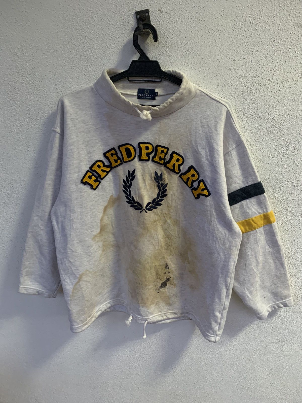 90s Fred Perry Japan Dirty Turtleneck PullOver