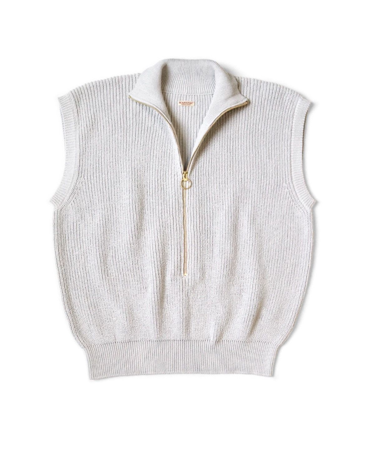 Kapital Kapital 5G rib knit half zip vest size 3 Size US L / EU 52-54 / 3 - 1 Preview