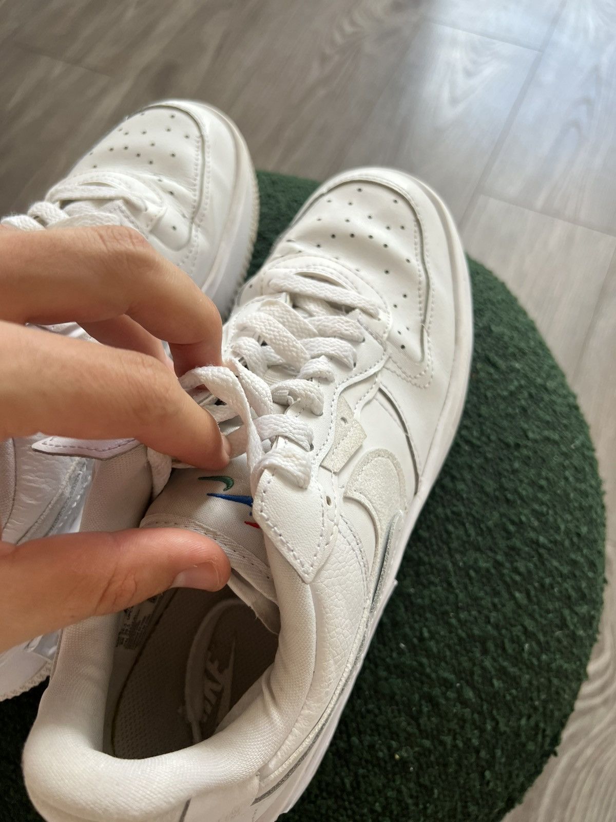 Nike ‼️Nike Air Force 1 React System Crazy Solve CDG Type Sneakers Size US 8 / EU 41 - 20 Thumbnail