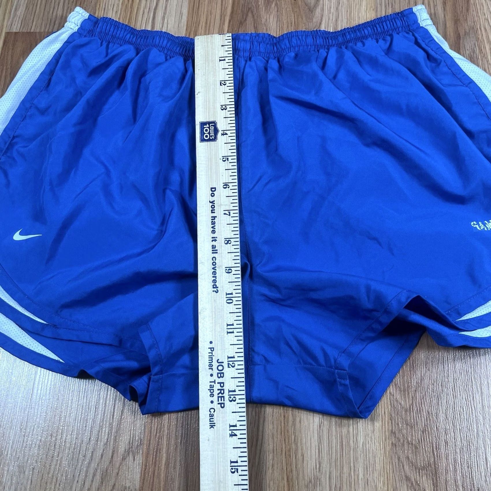 Nike Nike Womens XL Blue Dri-Fit Athletic Running Swimming Cross Training Shorts - Excellent Condition Size 40" / US 18 - 6 Thumbnail