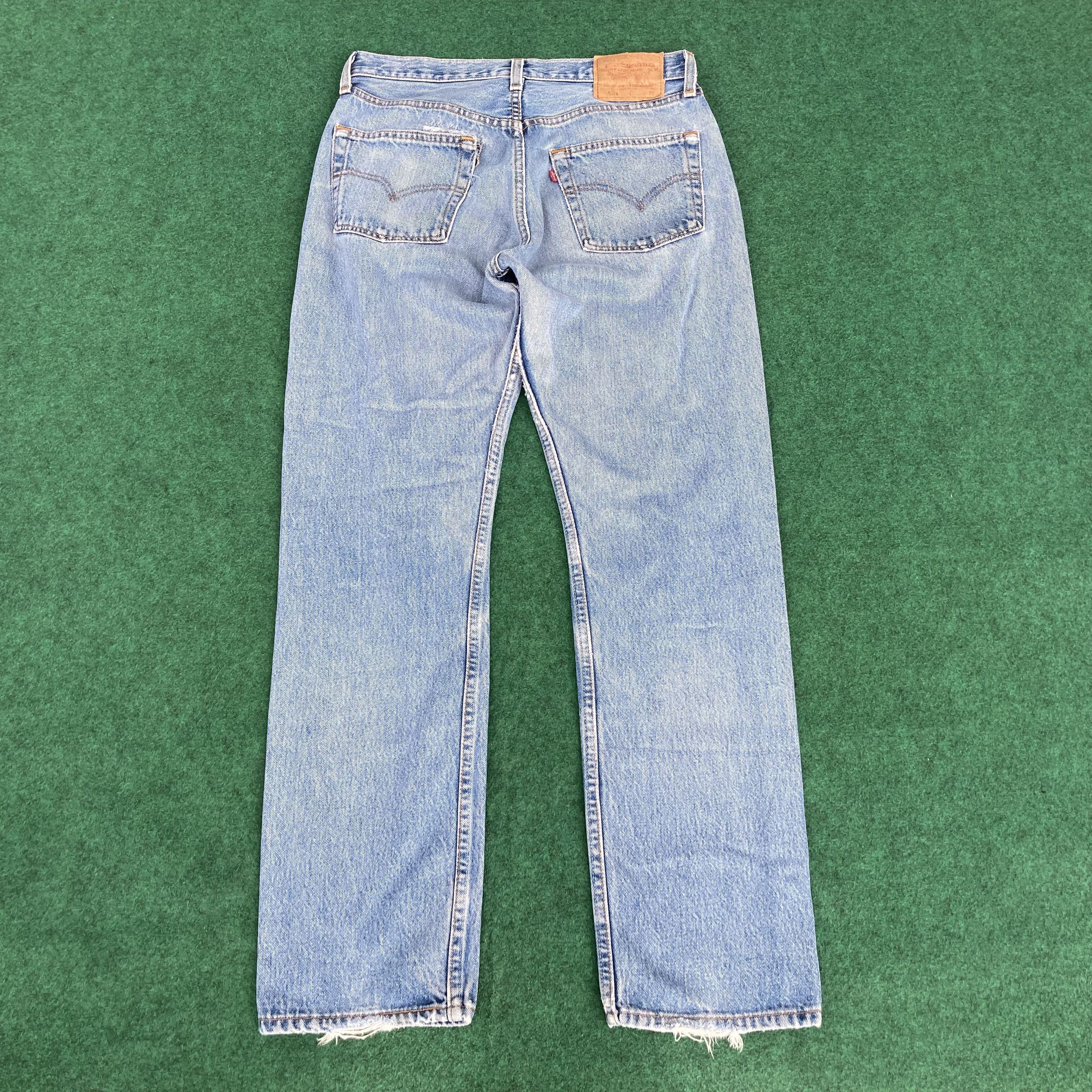 Levi's × Vintage Vtg Levis 501 Distressed Destroy Ripped Women Jeans Size 30" / US 8 / IT 44 - 12 Thumbnail