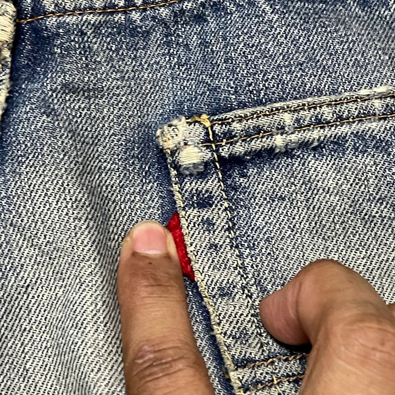 Levi's Vintage 60s Levis 501 Big E Denim Button No 2 Size US 32 / EU 48 - 19 Thumbnail