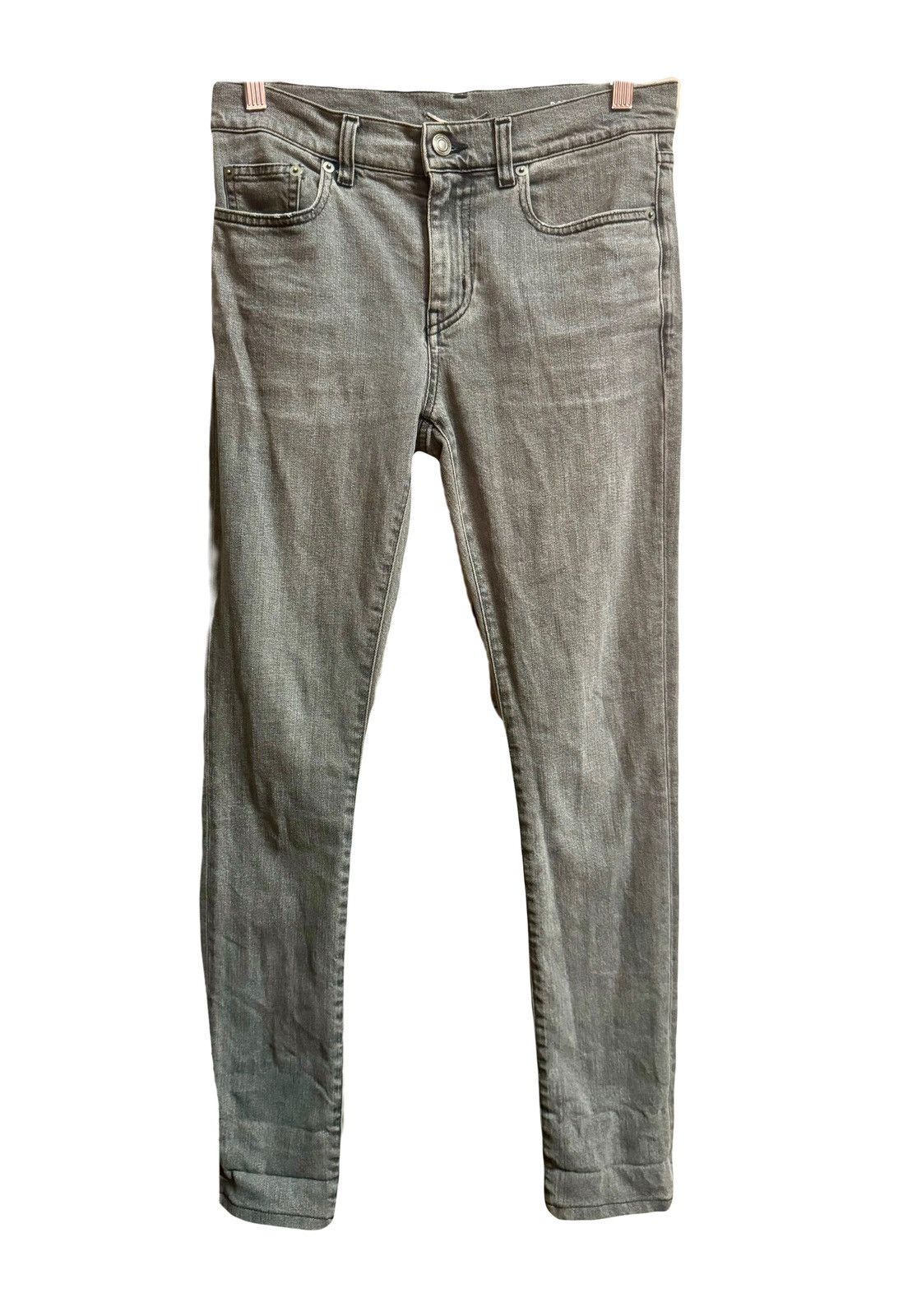 image of Saint Laurent Paris Slimane Skinny Grey Jeans 28, Men's