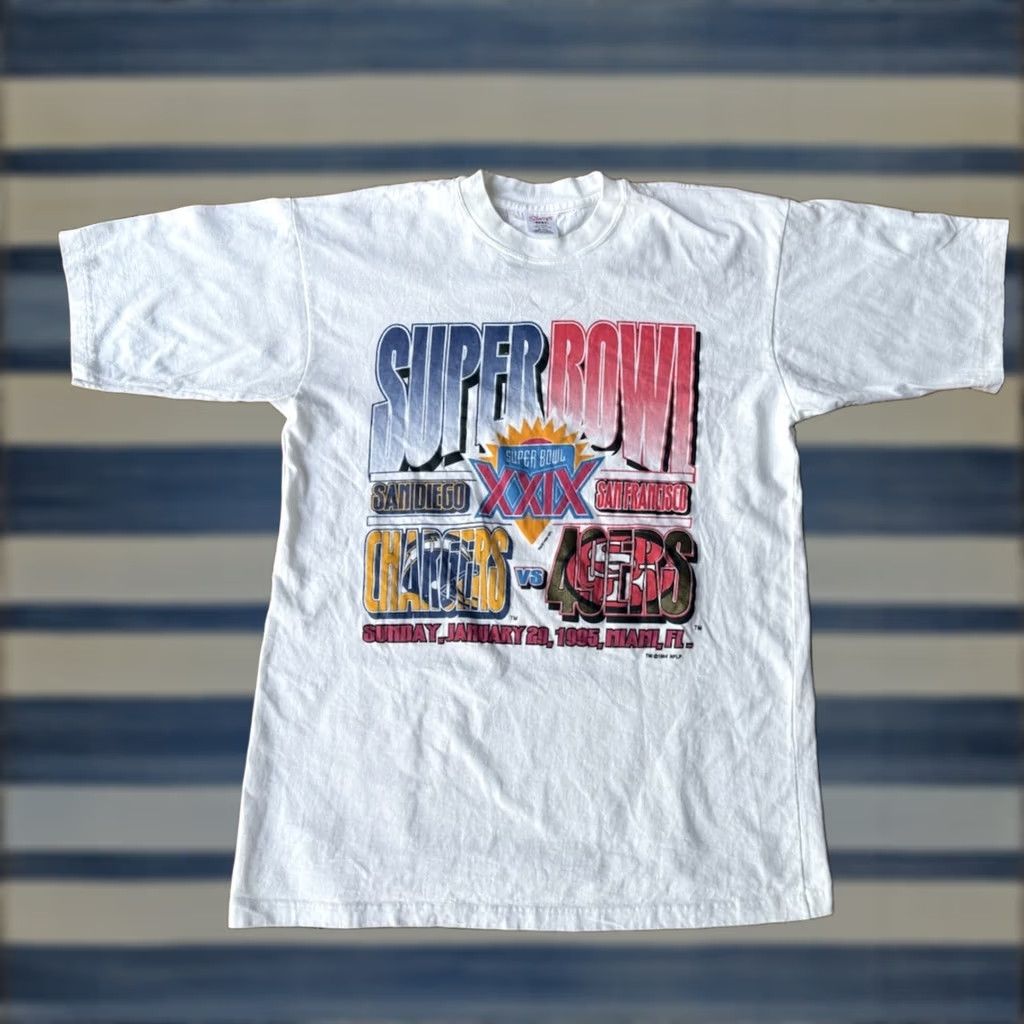 NFL VINTAGE NFL Super Bowl XXIX San Francisco 49ers Chargers T-Shirt XL Men’s 90s Size US XL / EU 56 / 4 - 1 Thumbnail
