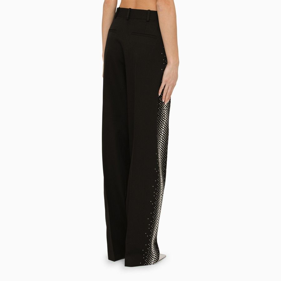The Attico o1d2blof1024 Wool Jagger Trouser With Thermostrass in Black Size 28" / US 6 / IT 42 - 4 Thumbnail