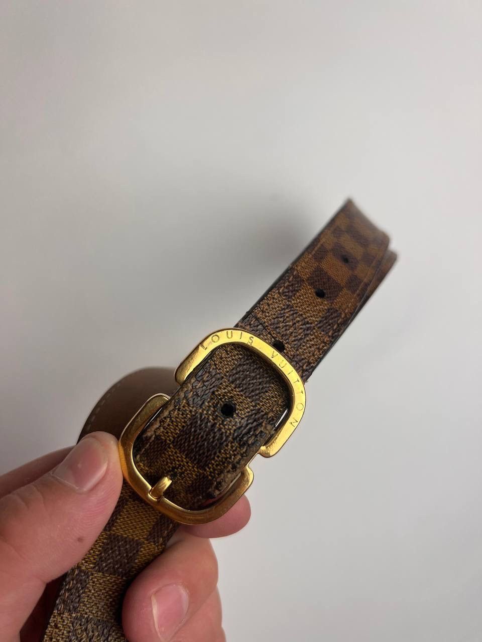 Louis Vuitton Louis Vuitton Damier Ebene Mini 25 MM Belt Size ONE SIZE - 3 Thumbnail