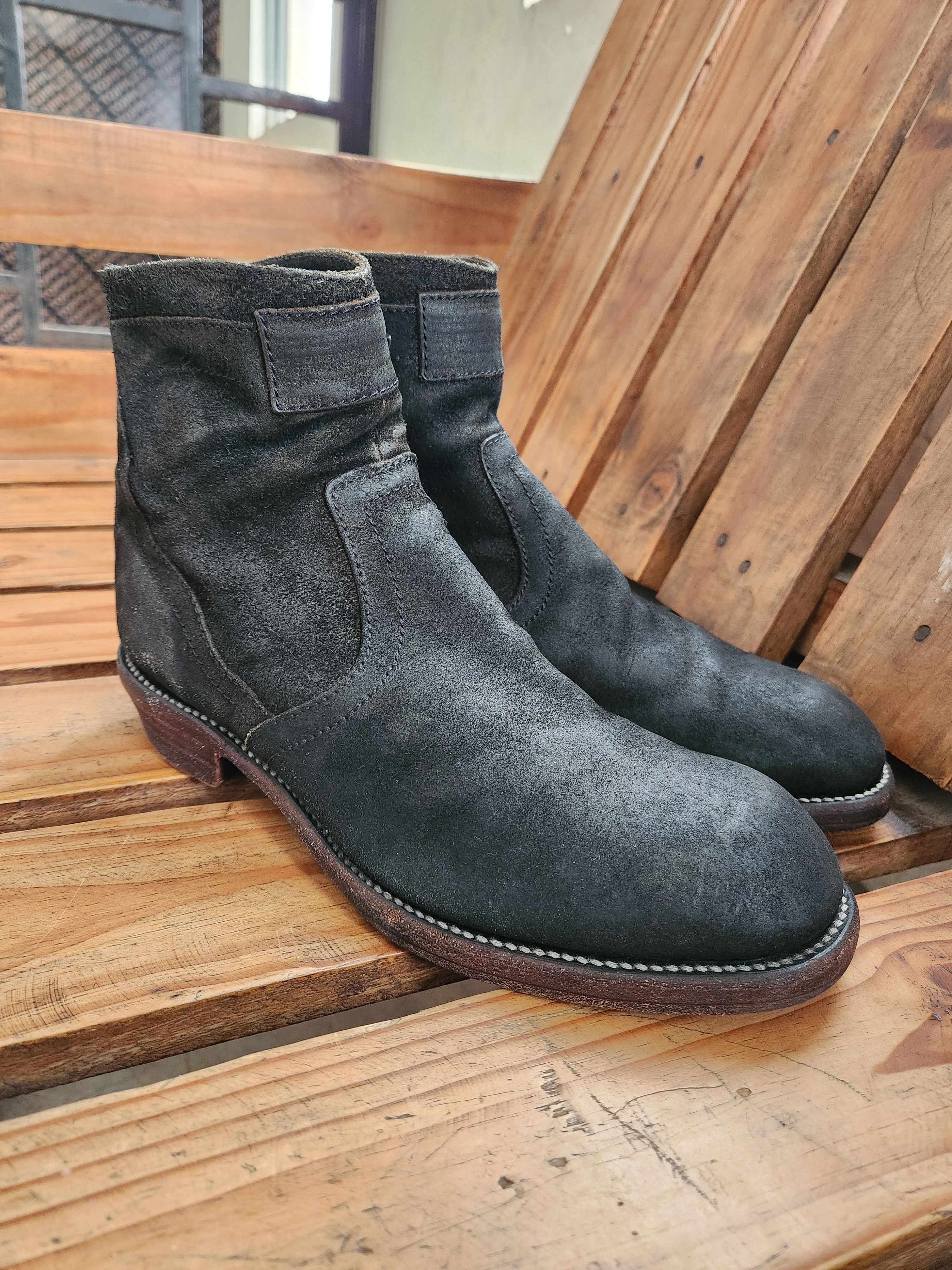 Julius × SIVA Julius X Siva Spiral Zip Boots | Grailed