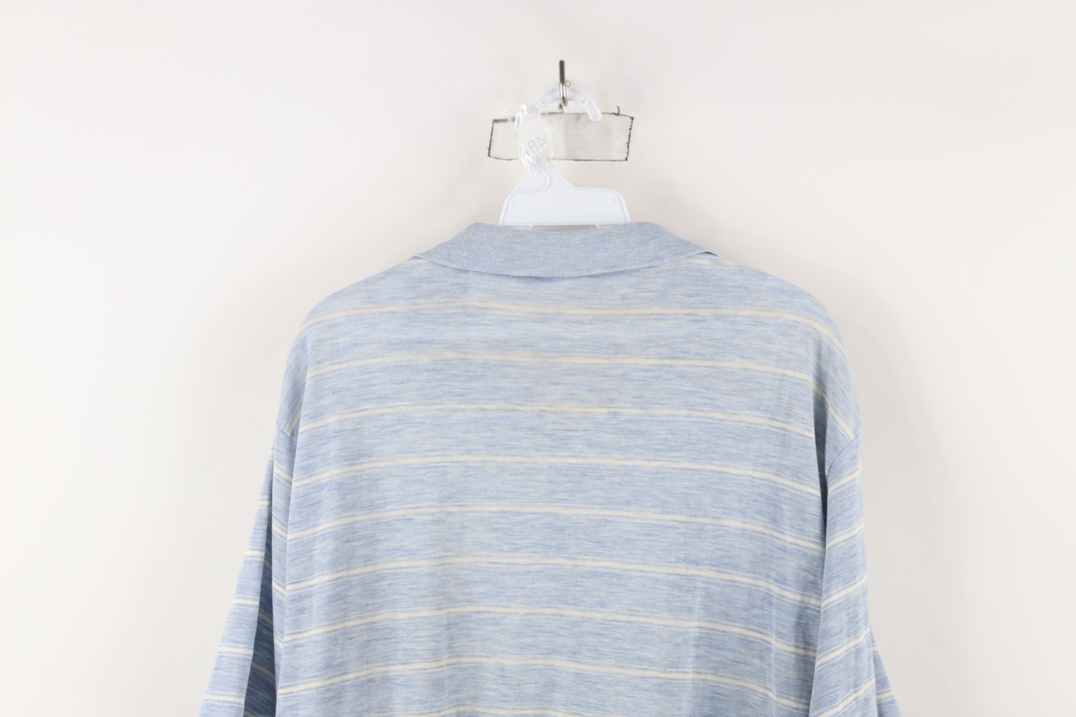 Vintage Vintage 70s Streetwear Striped Knit Collared Polo Shirt USA Size US XL / EU 56 / 4 - 11 Thumbnail