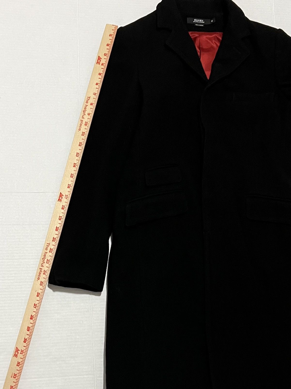 Rugby Ralph Lauren Vintage New Rugby Ralph Lauren Longline Wool Long Coat Black Size L / US 10 / IT 46 - 13 Thumbnail