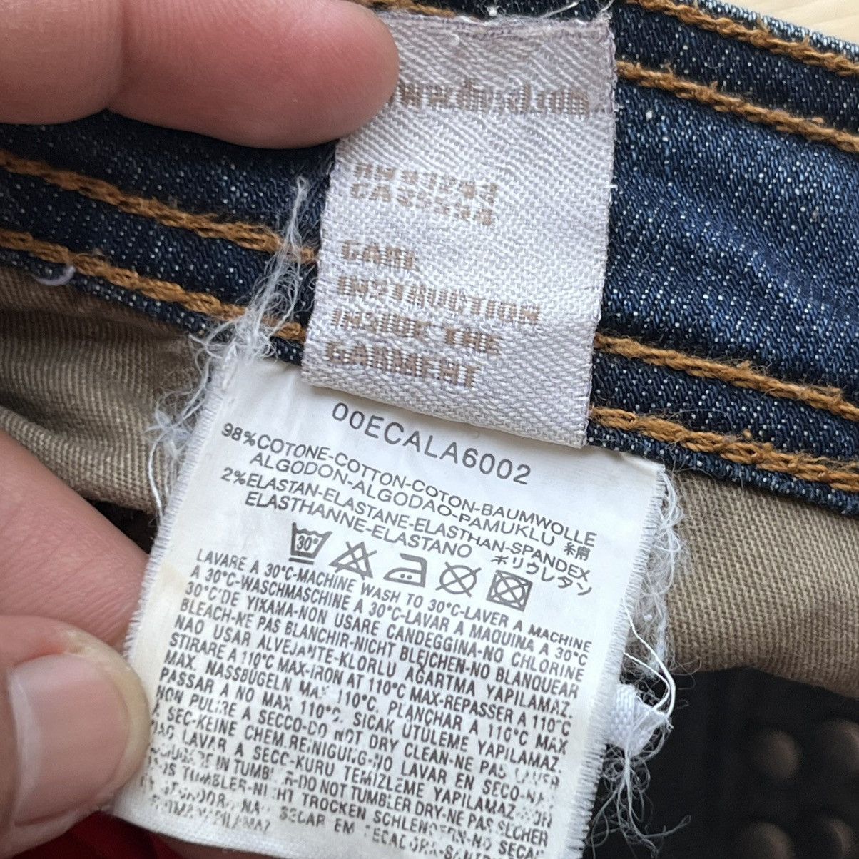 Diesel DIESEL INDUSTRY DISTRESSED DENIM REG FIT Size US 34 / EU 50 - 9 Thumbnail