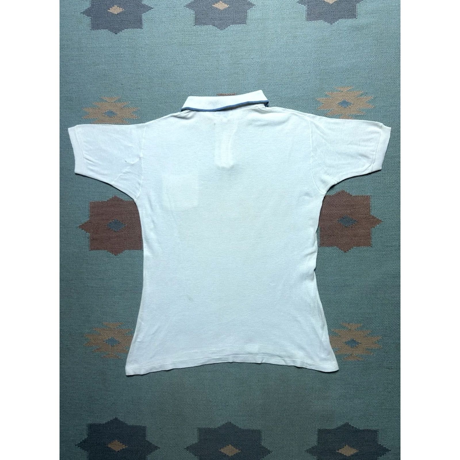 Vintage VINTAGE 60s Polo Shirt Cotton Knit White Golf Yacht Men’s Large Size US L / EU 52-54 / 3 - 6 Thumbnail