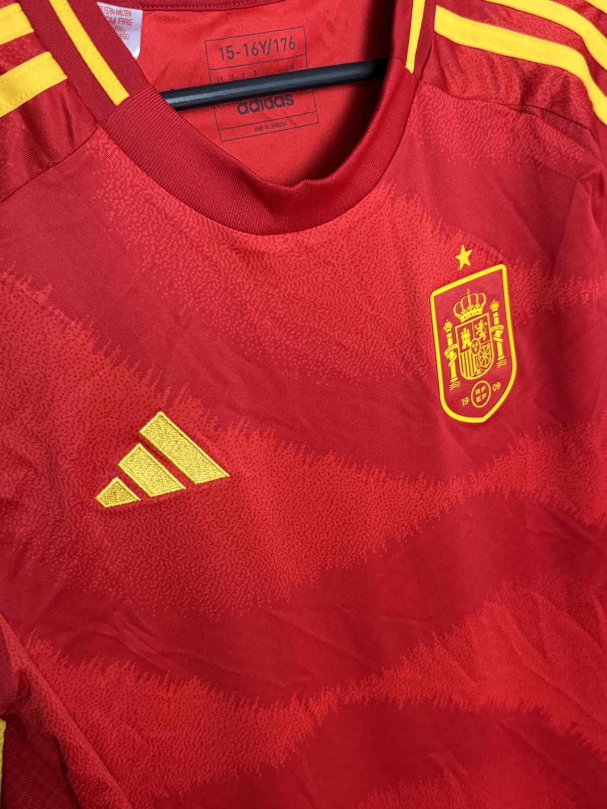 Adidas KIDS New Spain National Team 2024 Home Football Jersey Size US S / EU 44-46 / 1 - 3 Thumbnail