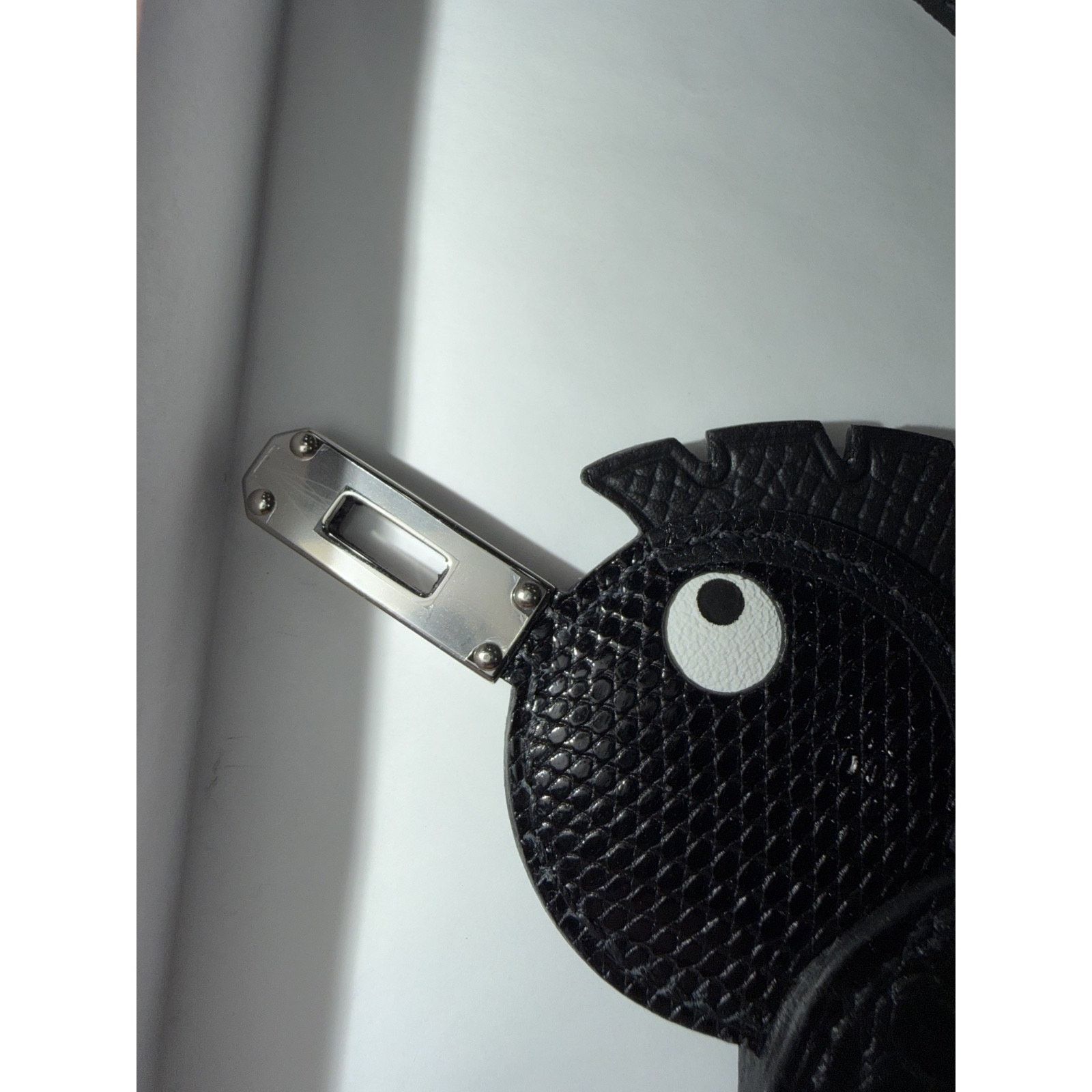 Hermes Hermes Birdy Birdie Black Alligator Lizard Chevre Bag Charm Size ONE SIZE - 15 Thumbnail