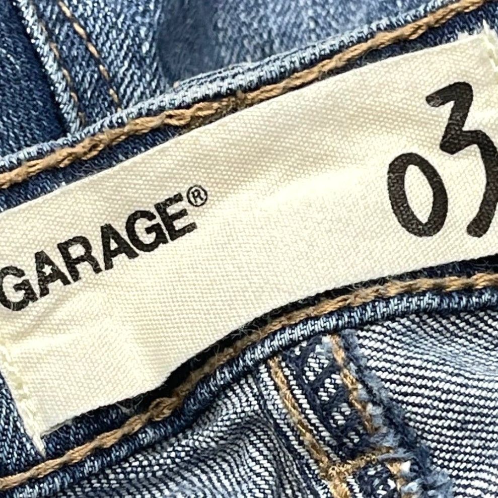Garage Garage Jeans Shorts Women Juniors Size 3 Blue Denim Cotton Blend Beach Casual Pockets Belt Loops 5-Pocket Design Jorts Regular Inseam 2in Size 27" / US 4 / IT 40 - 3 Thumbnail