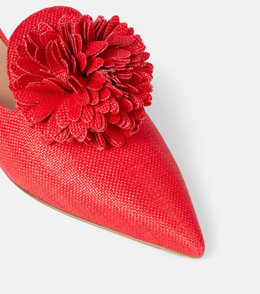 Aquazzura o1y0625 Flat Mules in Red Size US 5 / IT 35 - 4 Thumbnail