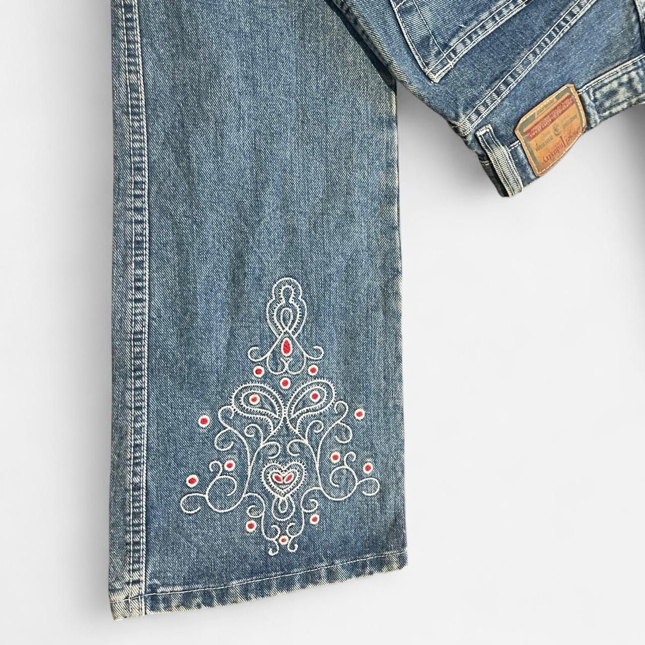 Diesel Diesel ARCHIVE DEADSTOCK light-wash flare embroidered jeans Size 30" / US 8 / IT 44 - 6 Thumbnail