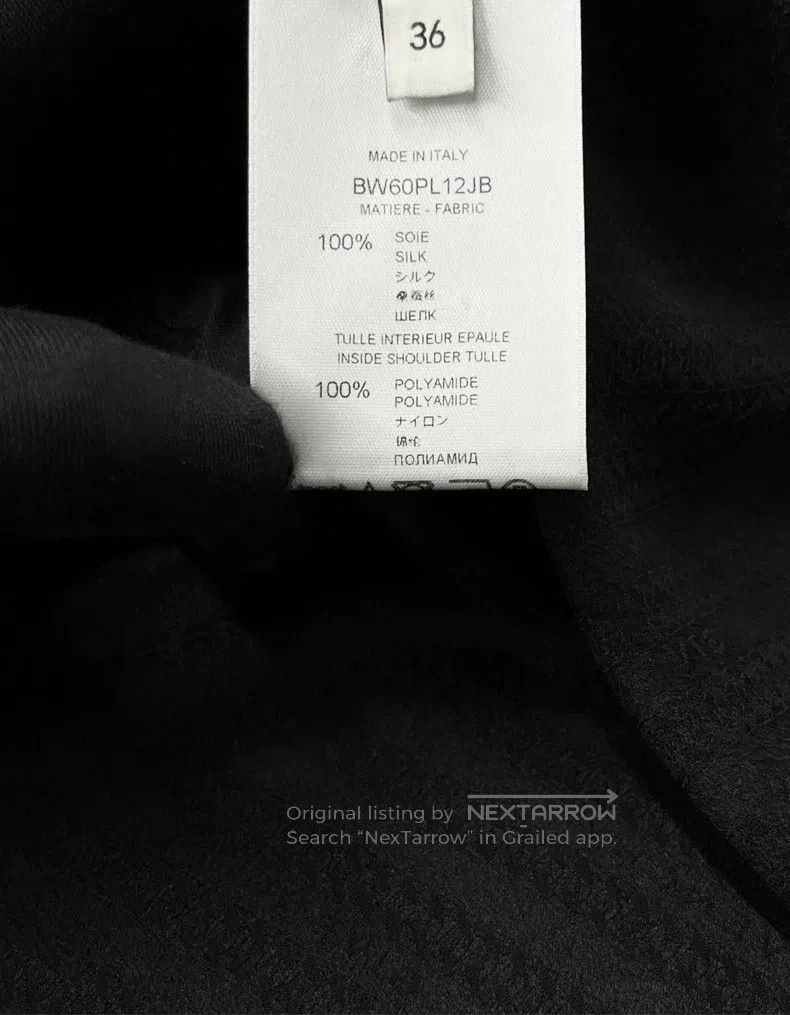 Givenchy Givenchy Black Single Breasted Collar Mulberry Silk Embroi Size XS / US 0-2 / IT 36-38 - 4 Thumbnail