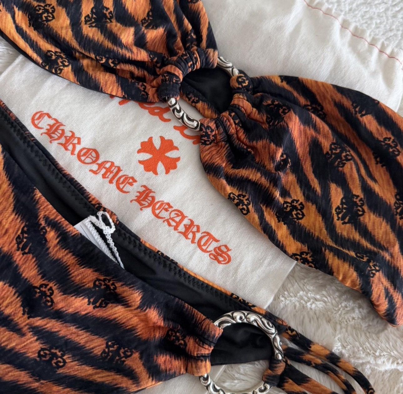 Chrome Hearts Chrome Hearts x Dipped in Blue tiger stripe bandeau set Size ONE SIZE - 3 Thumbnail