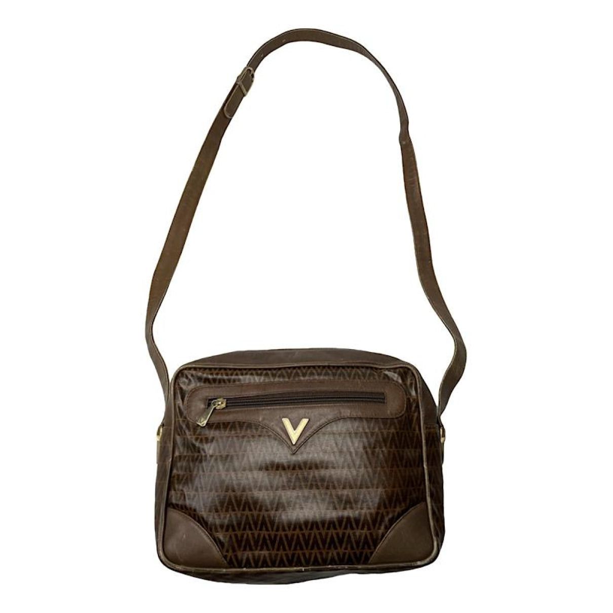 Mario Valentino Brown Leather Handbag Size ONE SIZE - 1 Thumbnail