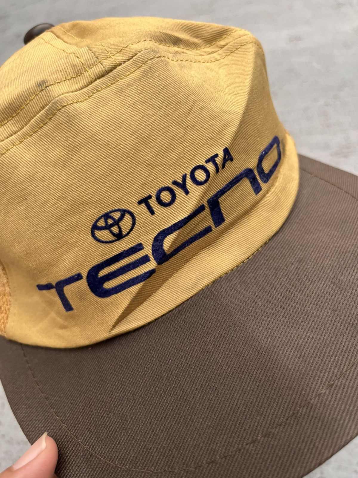 Japanese Brand Japanese Toyota Tecno Hat Vintage Y2K Racing Size ONE SIZE - 4 Thumbnail