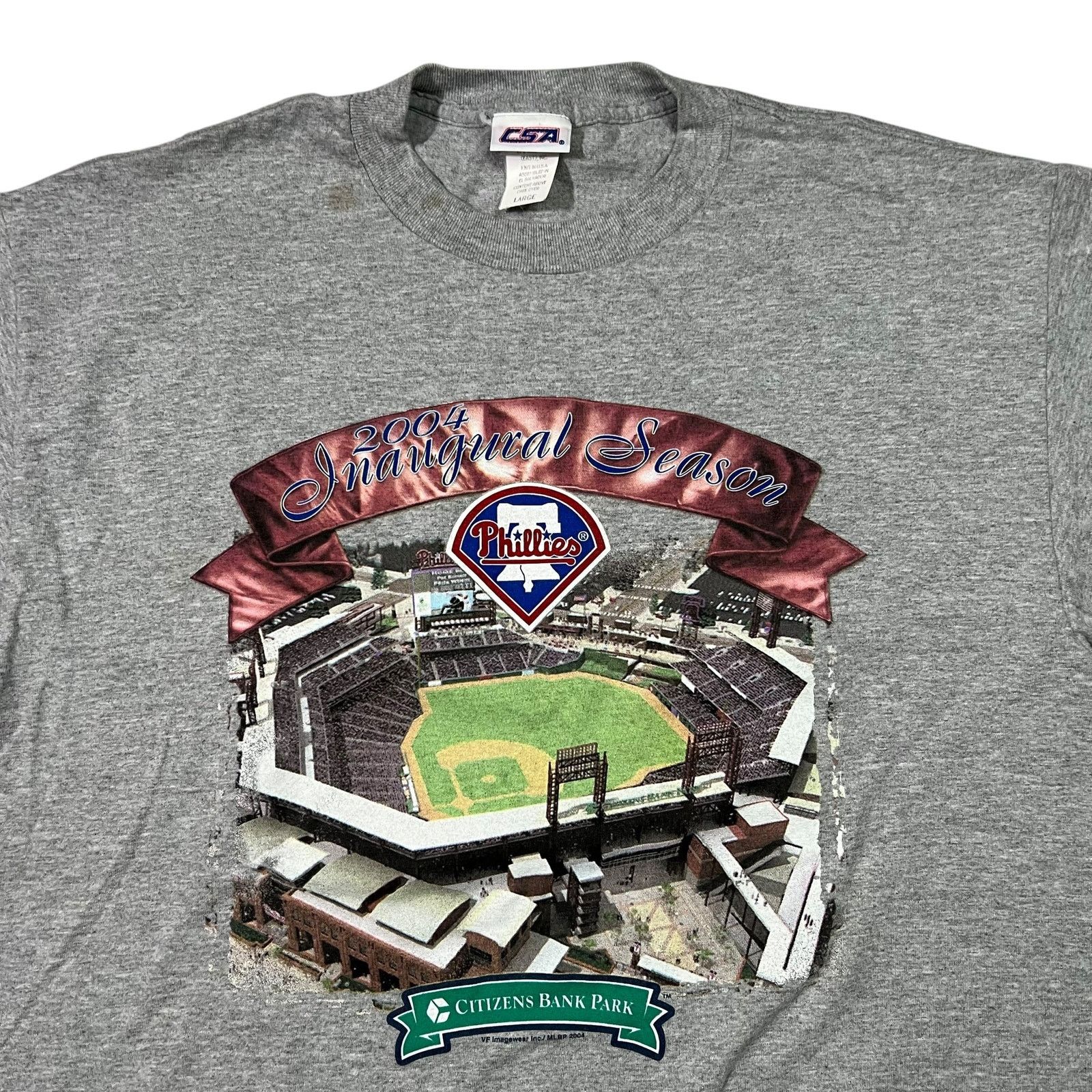 CSA × MLB × Vintage Vintage 2004 Philadelphia Phillies Citizens Bank Park tee Size US L / EU 52-54 / 3 - 2 Thumbnail