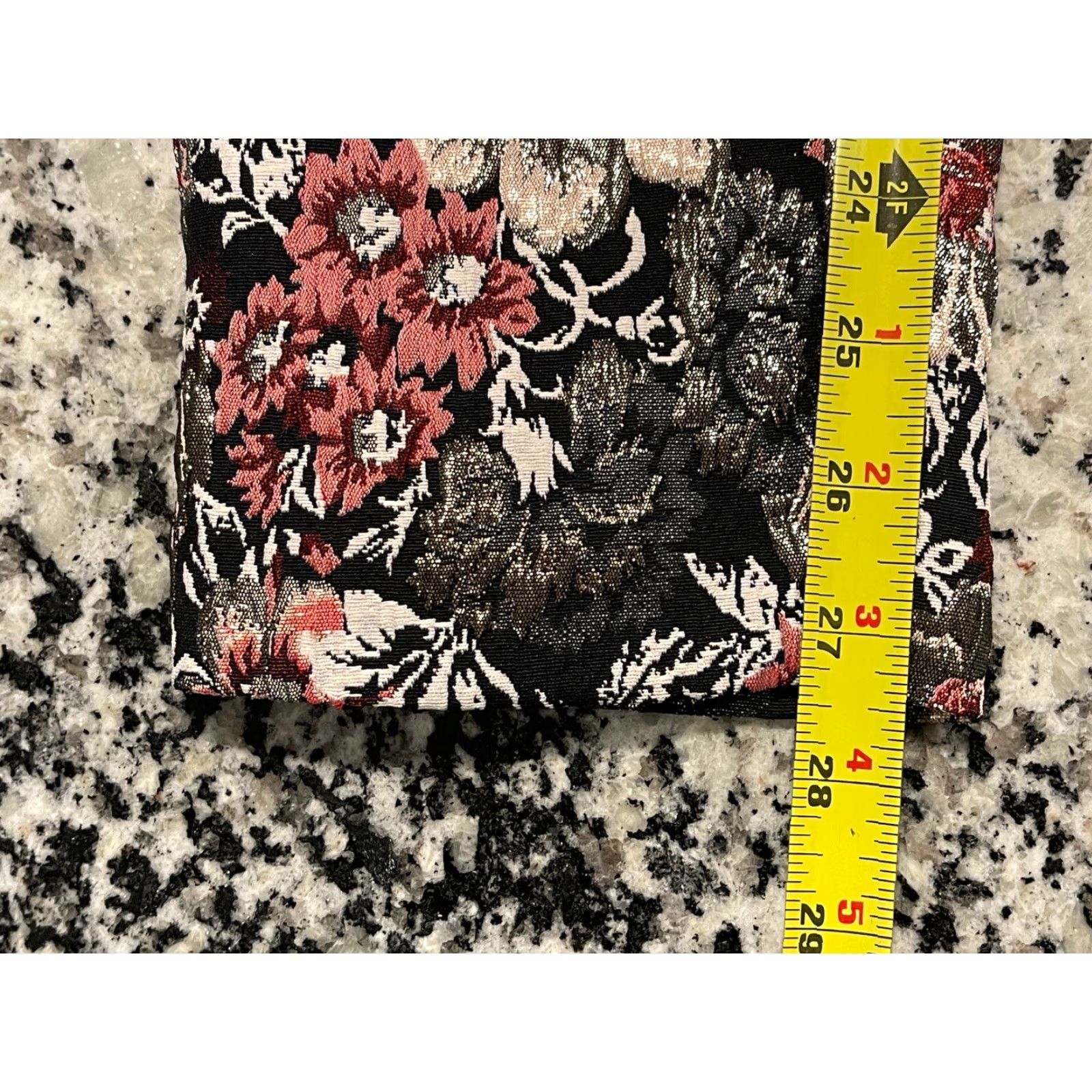 Vintage Anthropologie Maeve Jacquard Metallic Floral Slim Pants Trousers Size 4 Size 27" / US 4 / IT 40 - 7 Thumbnail