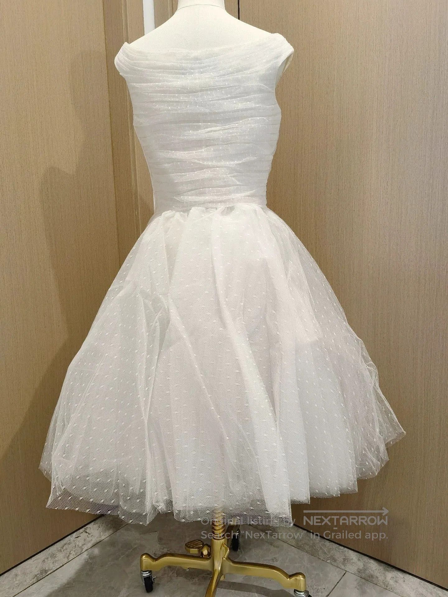 Valentino VALENTINO White Mini Wedding Dress. Size ONE SIZE - 3 Thumbnail