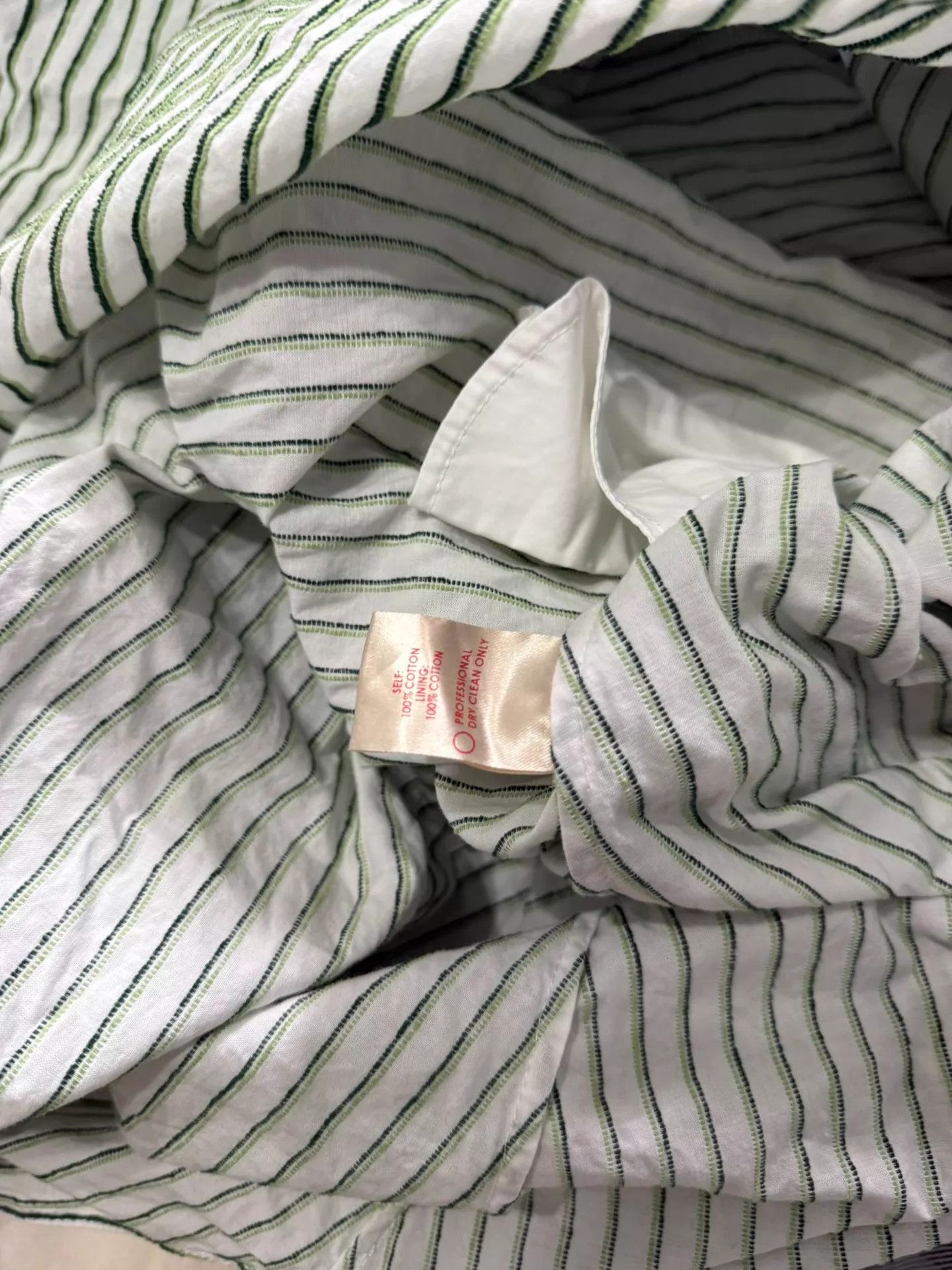 Other by any other name off-shoulder green stripe dress Size S / US 4 / IT 40 - 6 Thumbnail