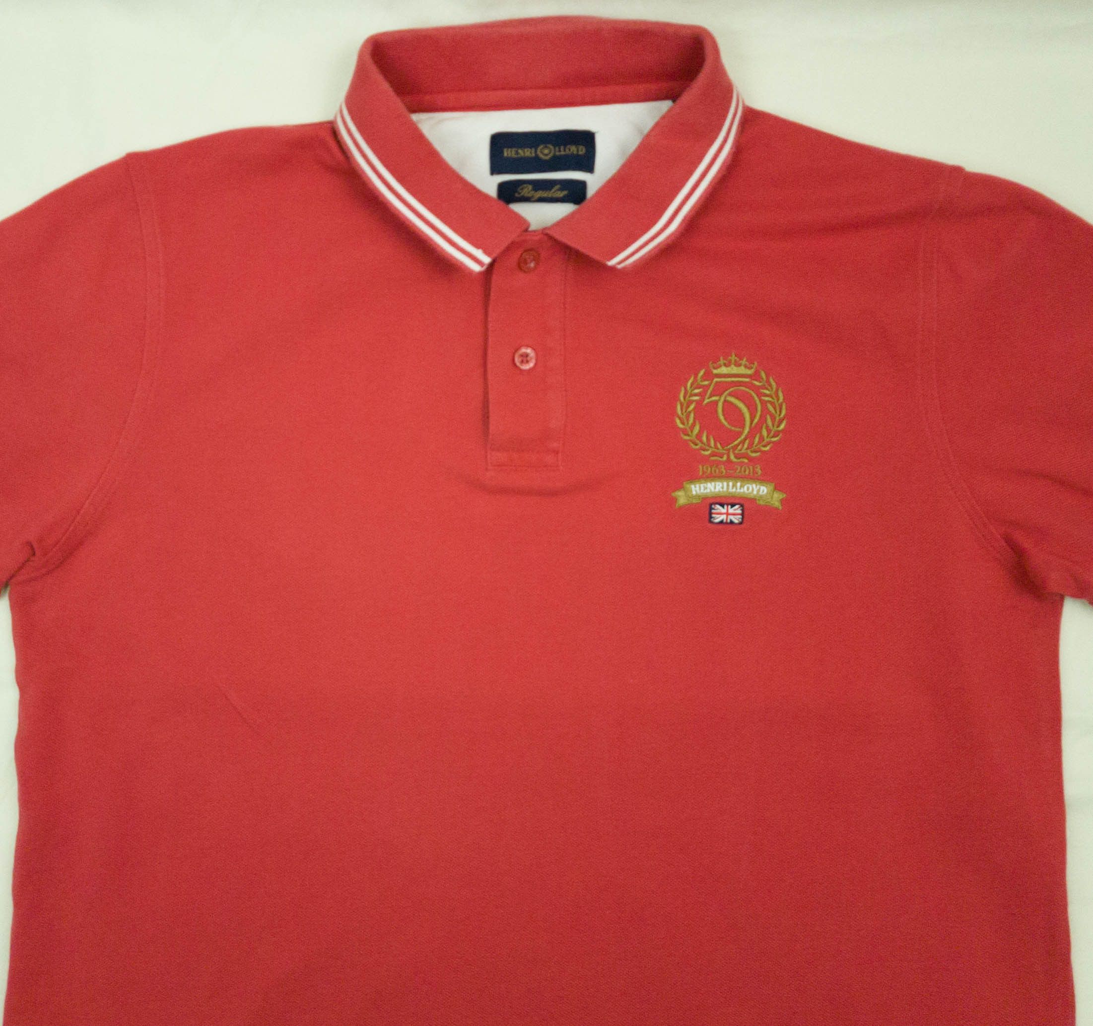 Henri Lloyd Henri Lloyd mens polo top cotton size M-L (label L) gc Size US L / EU 52-54 / 3 - 4 Thumbnail
