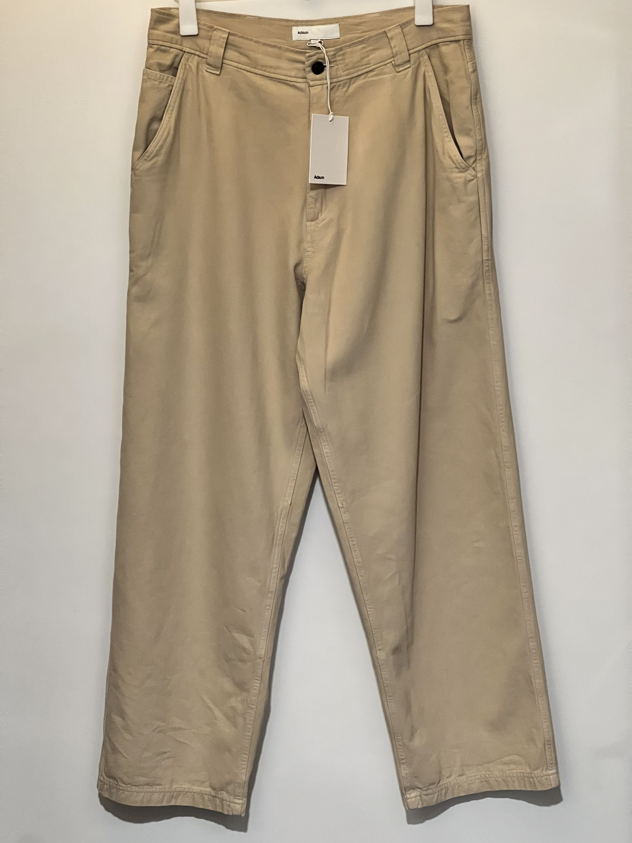 Adsum NWT Adsum SS24 Beige Summer Patch Pocket Pant (L) Size US 34 / EU 50 - 1 Thumbnail