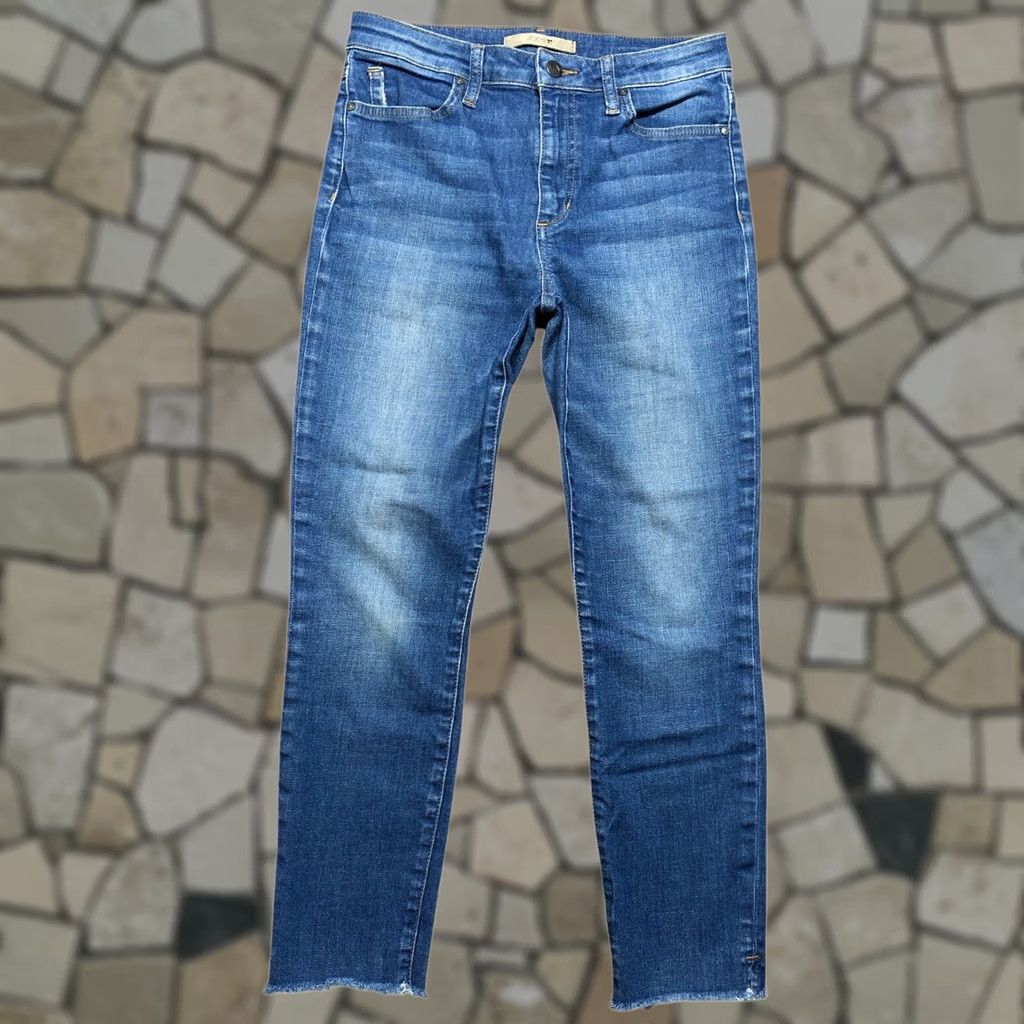 Vintage Joes Jeans Womens Jeans Skinny 5-Pocket Denim Blue High Rise 28 X 25 Inseam 25 Bohemian City College Nessa Wash Raw Hem Size 28" / US 6 / IT 42 - 1 Thumbnail