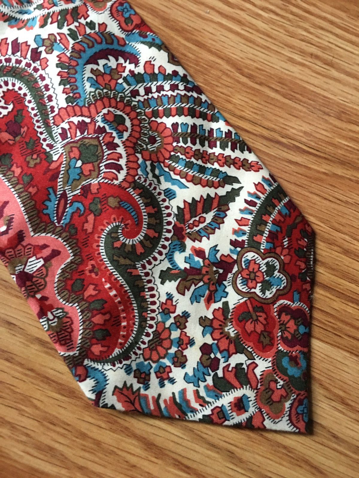 Liberty London Liberty of London Tana Lawn Vintage Floral Cotton Mens Tie Size ONE SIZE - 4 Thumbnail