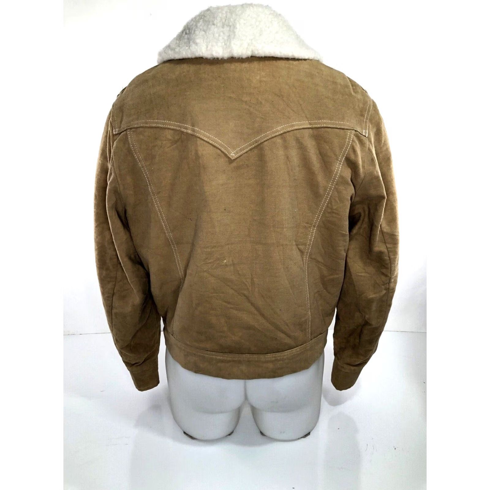 Lee VINTAGE LEE Ranch Jacket Western Lined Mens M Light Brown 1990s/YY4 Size US M / EU 48-50 / 2 - 4 Thumbnail