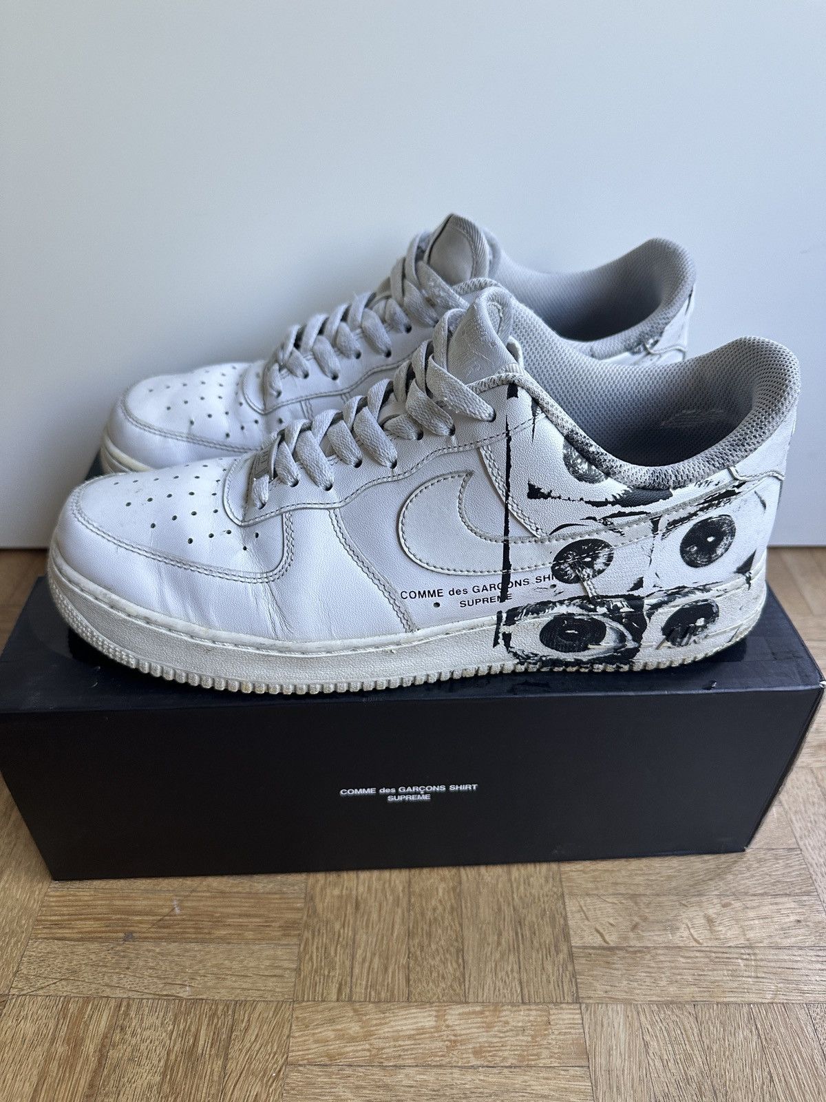 Nike × Supreme Nike Air Force 1 Supreme x Comme des Garçons “Eyes” Size US 10 / EU 43 - 6 Thumbnail