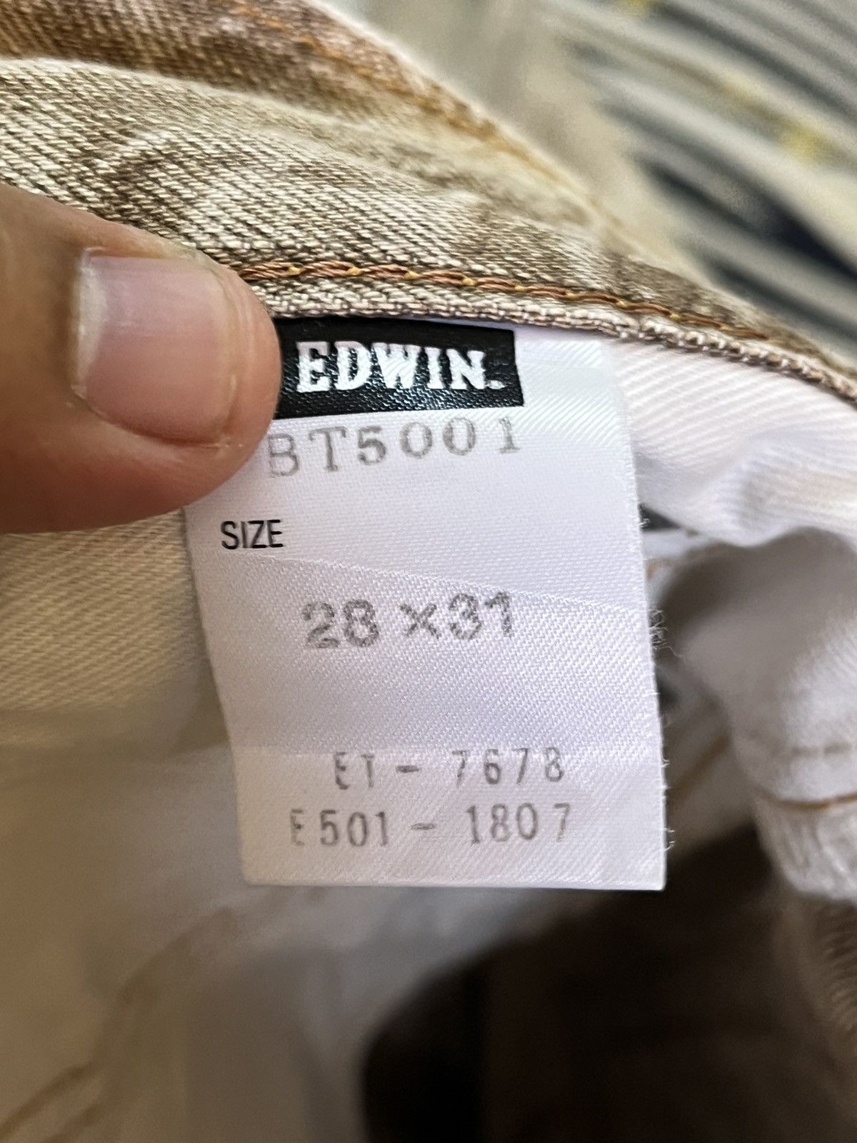 Edwin Vintage Edwin 503 Flare Grunge Whiskers Art Denim Size US 31 - 9 Thumbnail