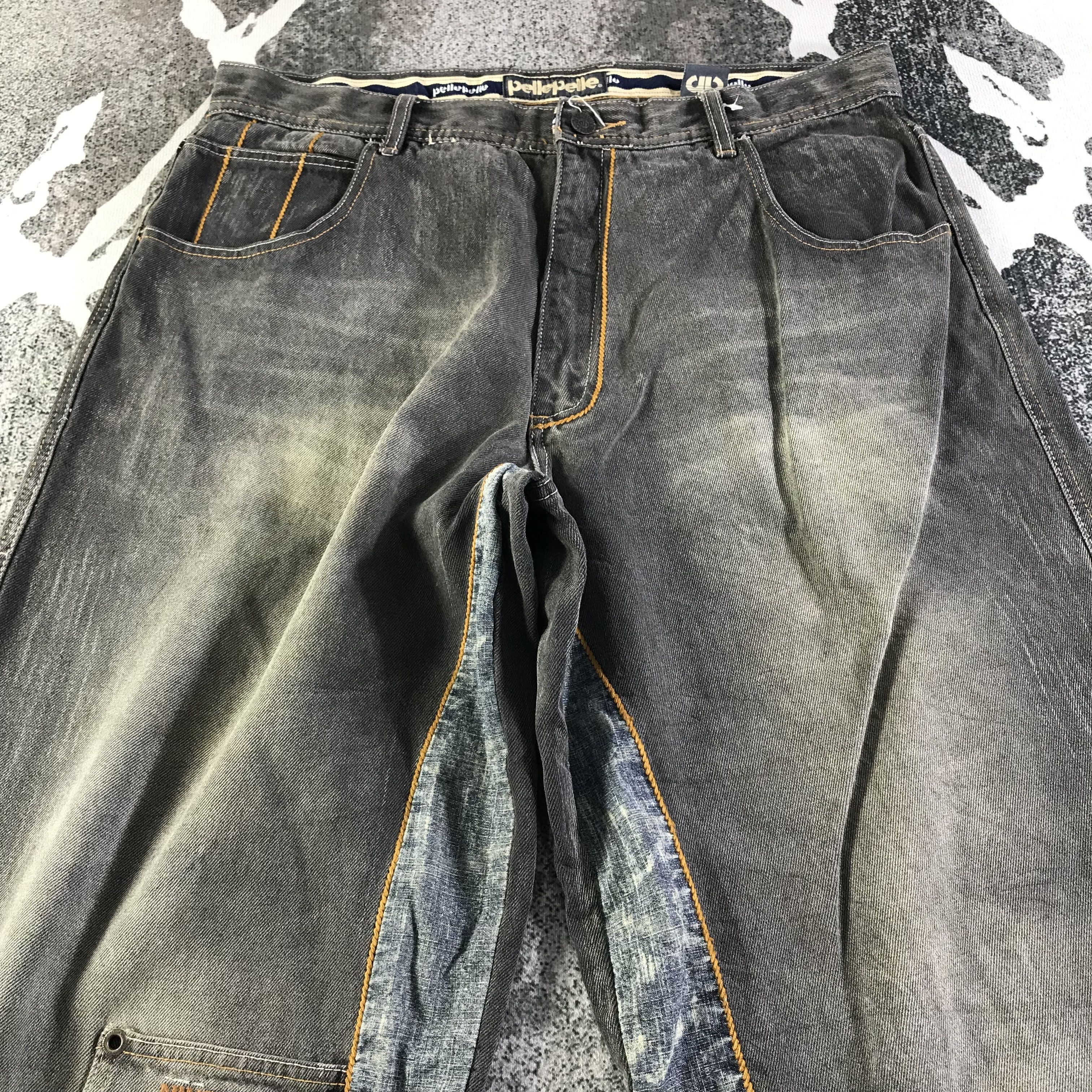 Pelle Pelle Pelle Pelle Bagy Jeans Faded Black Denim KJ3193 Size US 36 / EU 52 - 3 Thumbnail