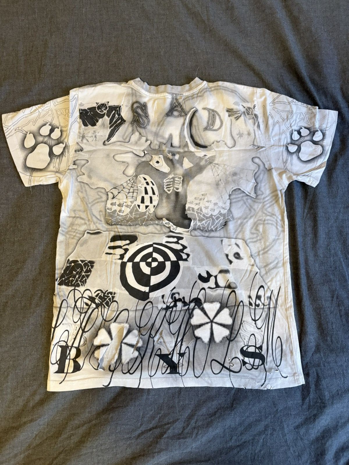 Drain Gang × Sad Boys Yung Lean 'Team Supporter' Tee Size US M / EU 48-50 / 2 - 2 Thumbnail